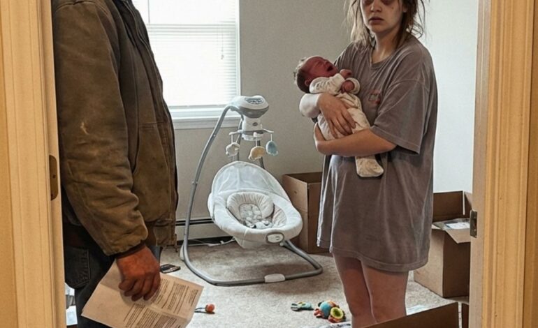 Ik kwam een ​​huurbericht ophangen en trof een moeder aan die er helemaal doorheen zat.