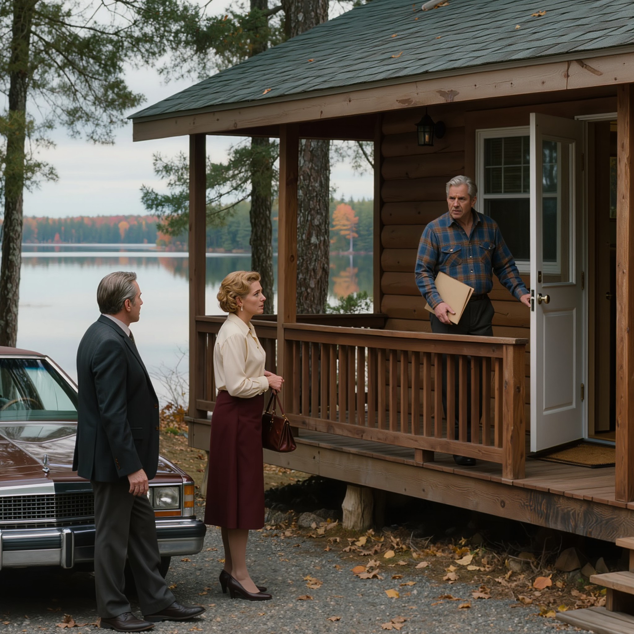 “Mijn schoondochter zei: ‘Als je er een probleem mee hebt, verkoop dan het huisje en kom terug naar Chicago’ – en stuurde vervolgens haar ouders om het huis aan het meer over te nemen waar ik 37 jaar voor had gewerkt. Ze dacht dat ik, zoals altijd, zou zwichten. Maar tegen de tijd dat hun huurauto mijn grindoprit opreed, had ik de camera’s al aan staan, een advocaat in de arm genomen en een map klaargelegd voor precies dit moment.”