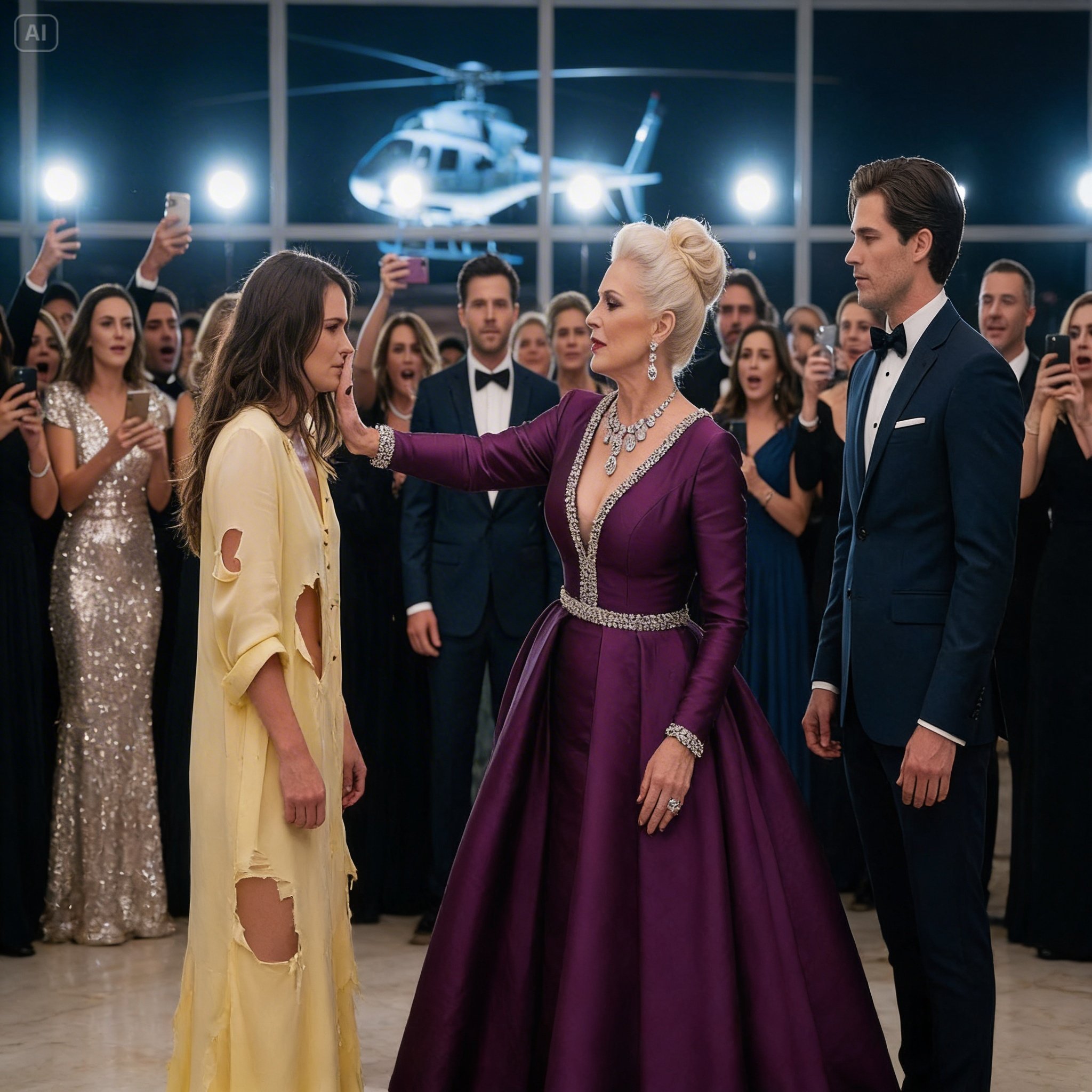 Haar schoonfamilie was ook op het feest, maar niets had haar voorbereid op hun…