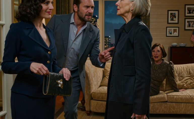 Mijn zoon snauwde: “Mam, bied je excuses aan mijn schoonmoeder aan of ga mijn huis uit!” Ik stond op en keek haar recht in de ogen… ze grijnsde alsof ze al gewonnen had. Ik zei slechts drie woorden en liep weg. Twee weken later… stond mijn zoon wanhopig op mijn deur te kloppen.