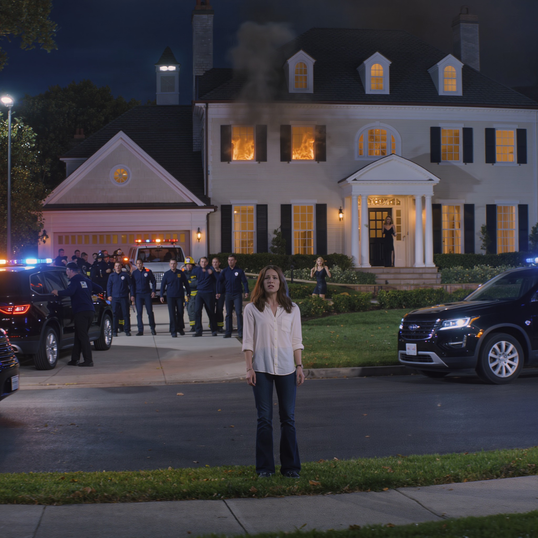 Negen jaar nadat haar moeder haar voor de camera’s begraven had, staat Trinity aan de overkant van de straat van een brandend landhuis, met flitsende FBI-lichten, een oude telefoon in haar hand en één berichtje dat nog steeds oplicht op het scherm: Ik leef. Hebben jullie me gemist?