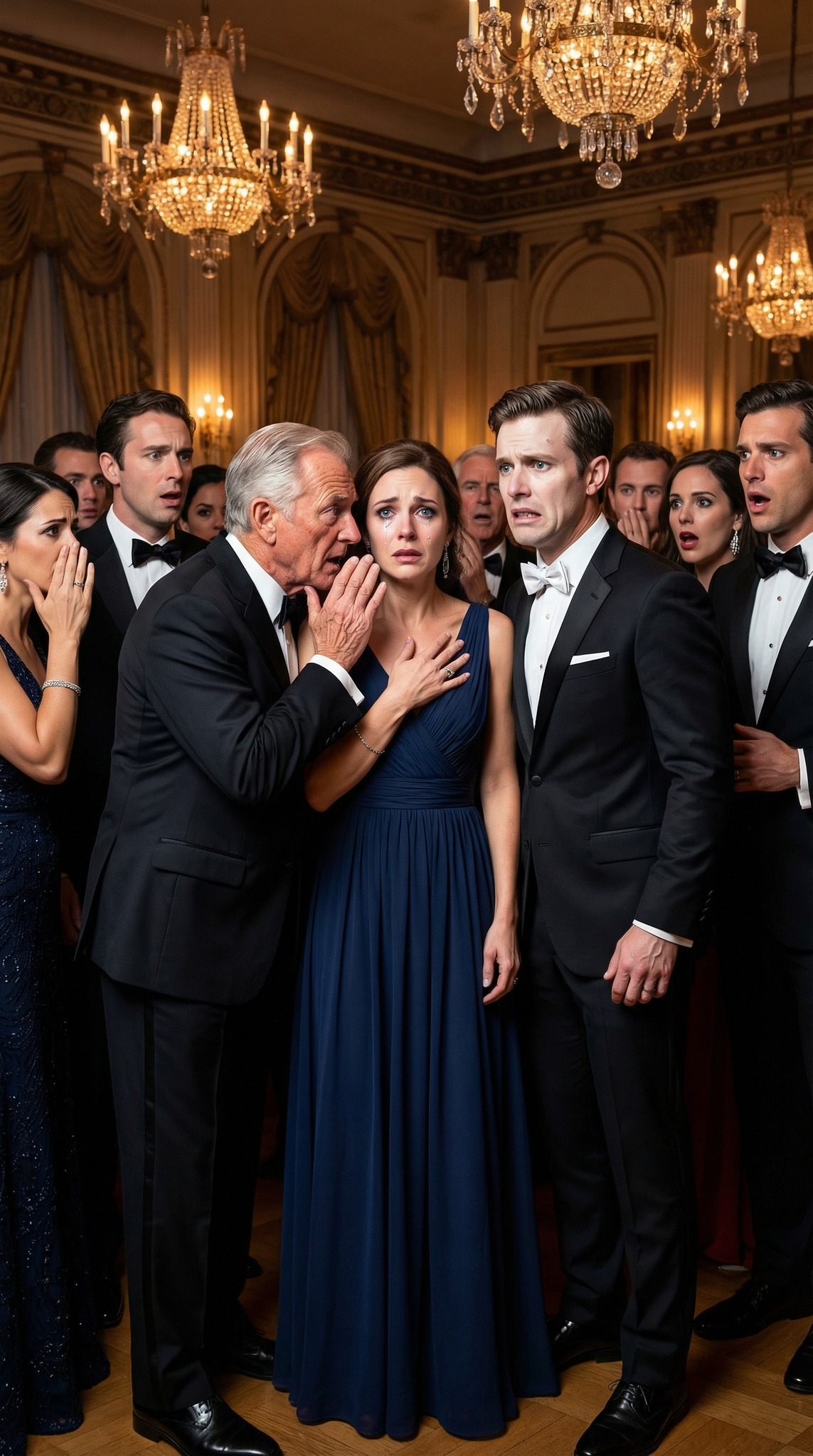 ‘Zwijg. Je brengt me alleen maar in verlegenheid,’ siste mijn man, terwijl hij mijn arm stevig vastgreep toen we het gala binnenliepen. Ik was voor hem slechts een trofee – een stille. Maar toen de nieuwe eigenaar arriveerde, viel de zaal stil. Hij negeerde de CEO’s en liep recht op me af. ’28 jaar,’ fluisterde hij, zijn ogen vol herkenning die mijn hart sneller deed kloppen. ‘Eindelijk heb ik je gevonden.’ Het gezicht van mijn man werd wit. De man op wie hij zo graag indruk wilde maken, had zojuist de vrouw die hij verachtte voor zich gewonnen.