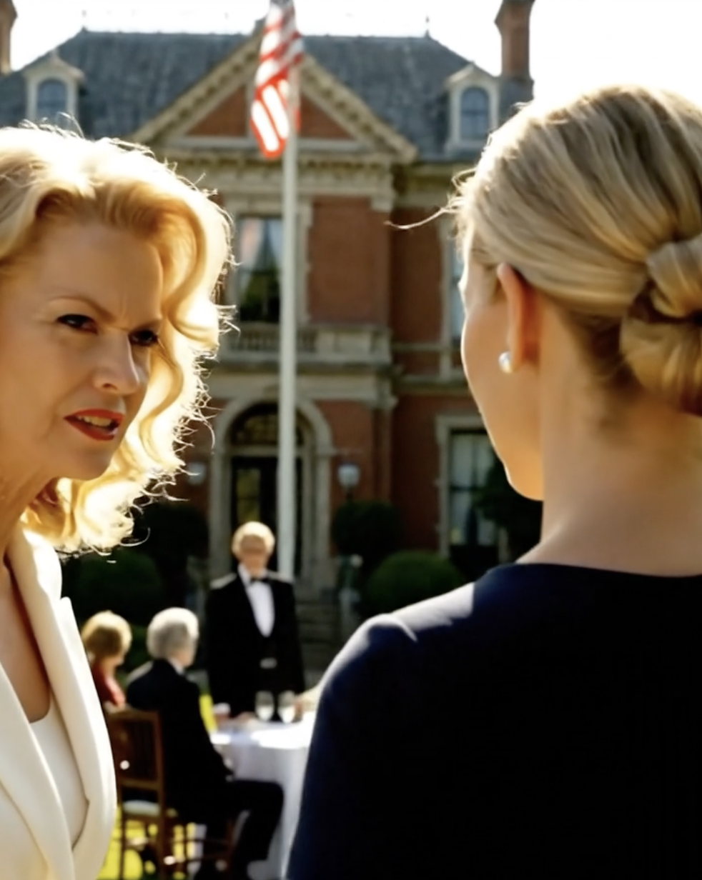 Op het feest waar werd aangekondigd dat beide huizen naar Vanessa zouden gaan, sneerde mijn schoonmoeder naar me: “Martha, je bent gewoon een hulpje op hoge hakken.” Ik sprak me niet tegen. Ik bleef stil en bewaarde een geheim in de bibliotheek. Toen de advocaat onder luid applaus arriveerde, keek ik haar aan en zei precies één zin.