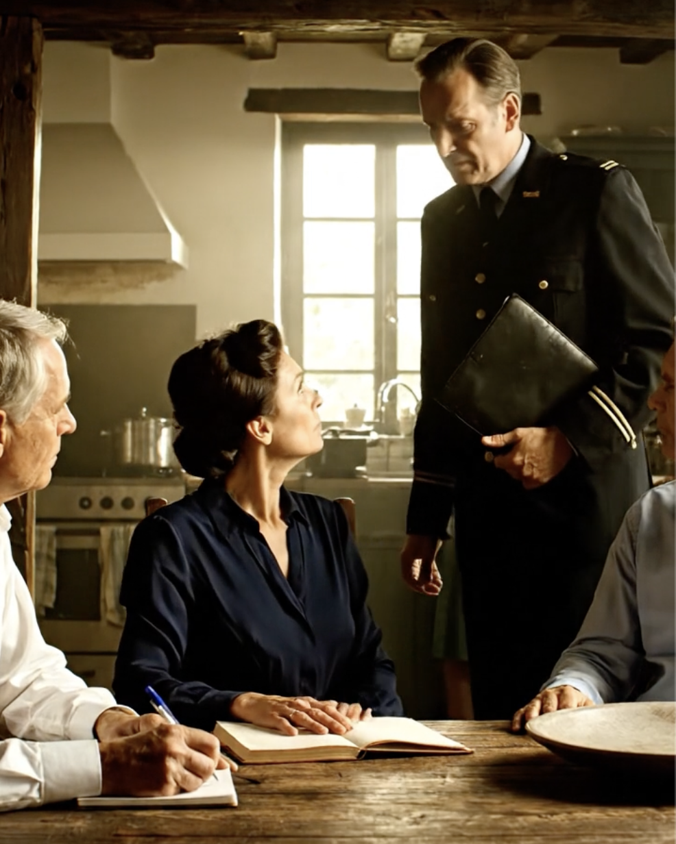Aan de keukentafel van mijn tante zei mijn vader: “Het lag gewoon in een doos. Je was weg.” Hij verpandde mijn Bronzen Ster voor 120 dollar om een ​​rekening in de bar te betalen. Ik zette mijn glas neer en zei niets. Toen ging de voordeur open. NCIS-legitimatiebewijs op tafel.