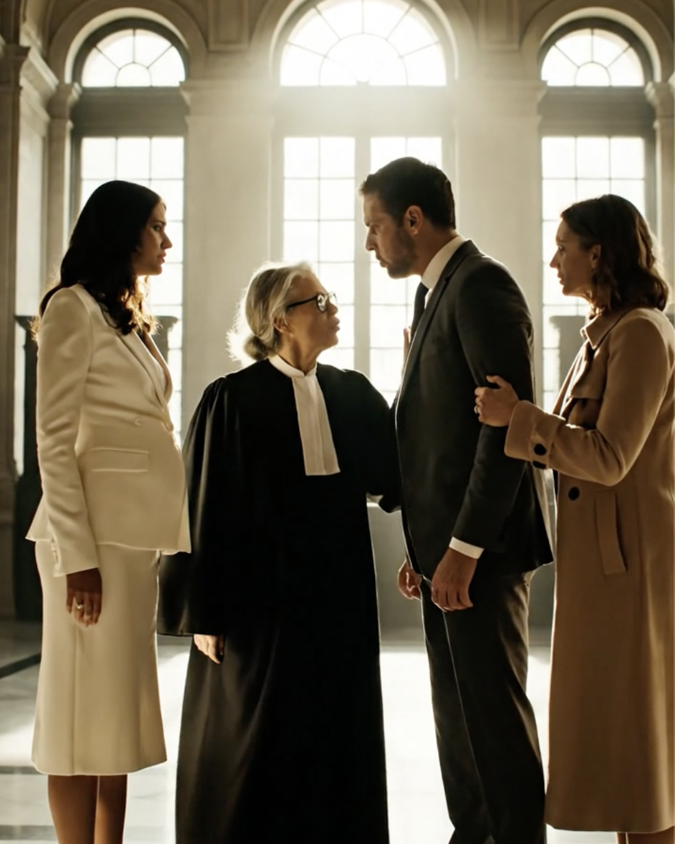 “Laat het eruitzien als een ongeluk.” Zes maanden zwanger stond ik als verkleumd voor een halfgesloten deur en realiseerde ik me dat het gesprek binnen over mij ging…