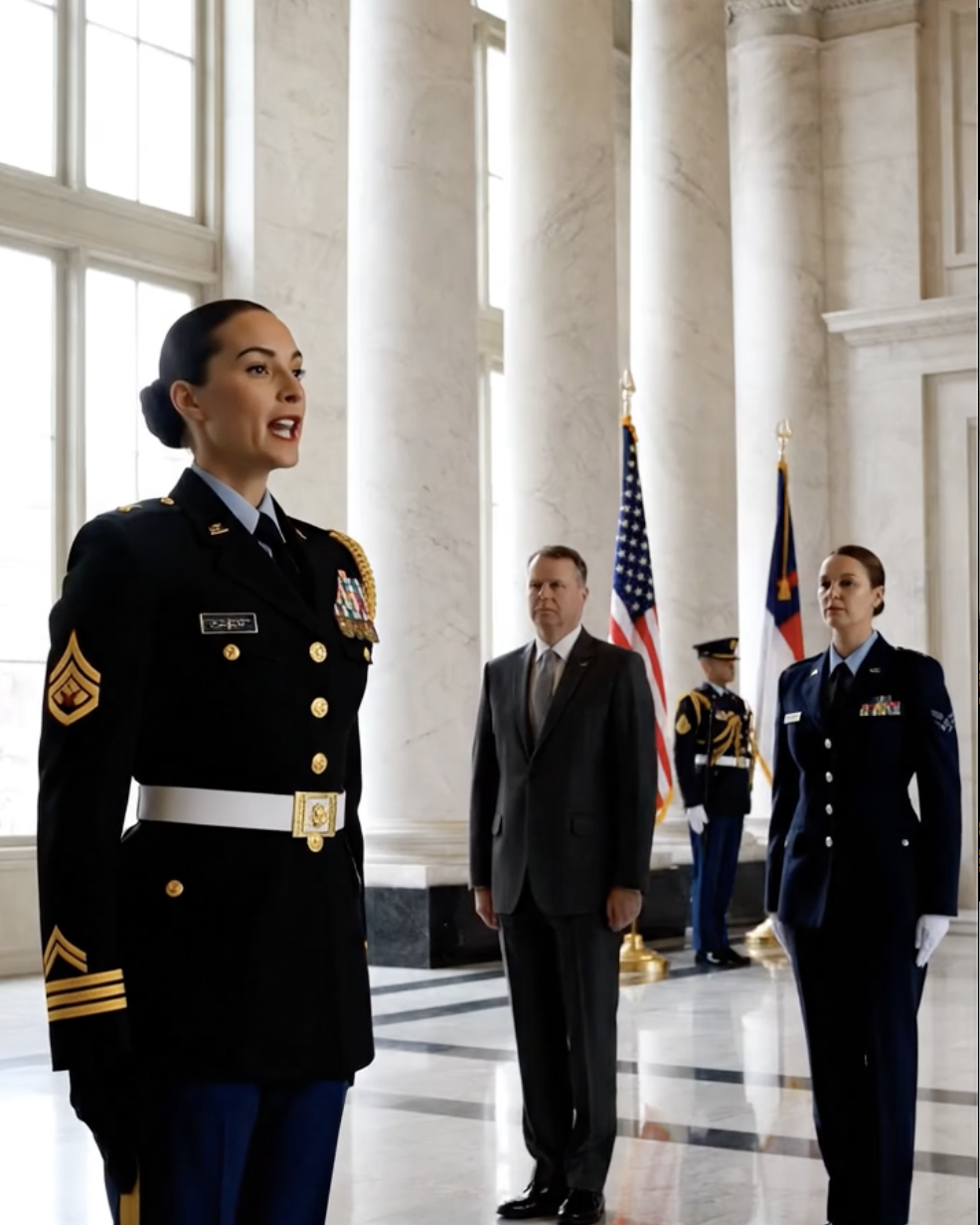 ‘Gehoorzaam of je carrière is voorbij,’ dreigde mijn vader, de senator. Maar de legerarts zag wat iedereen probeerde te verbergen – na één rapport stond mijn zus terecht en verloor mijn vader de controle zodra de rechtszaak begon.