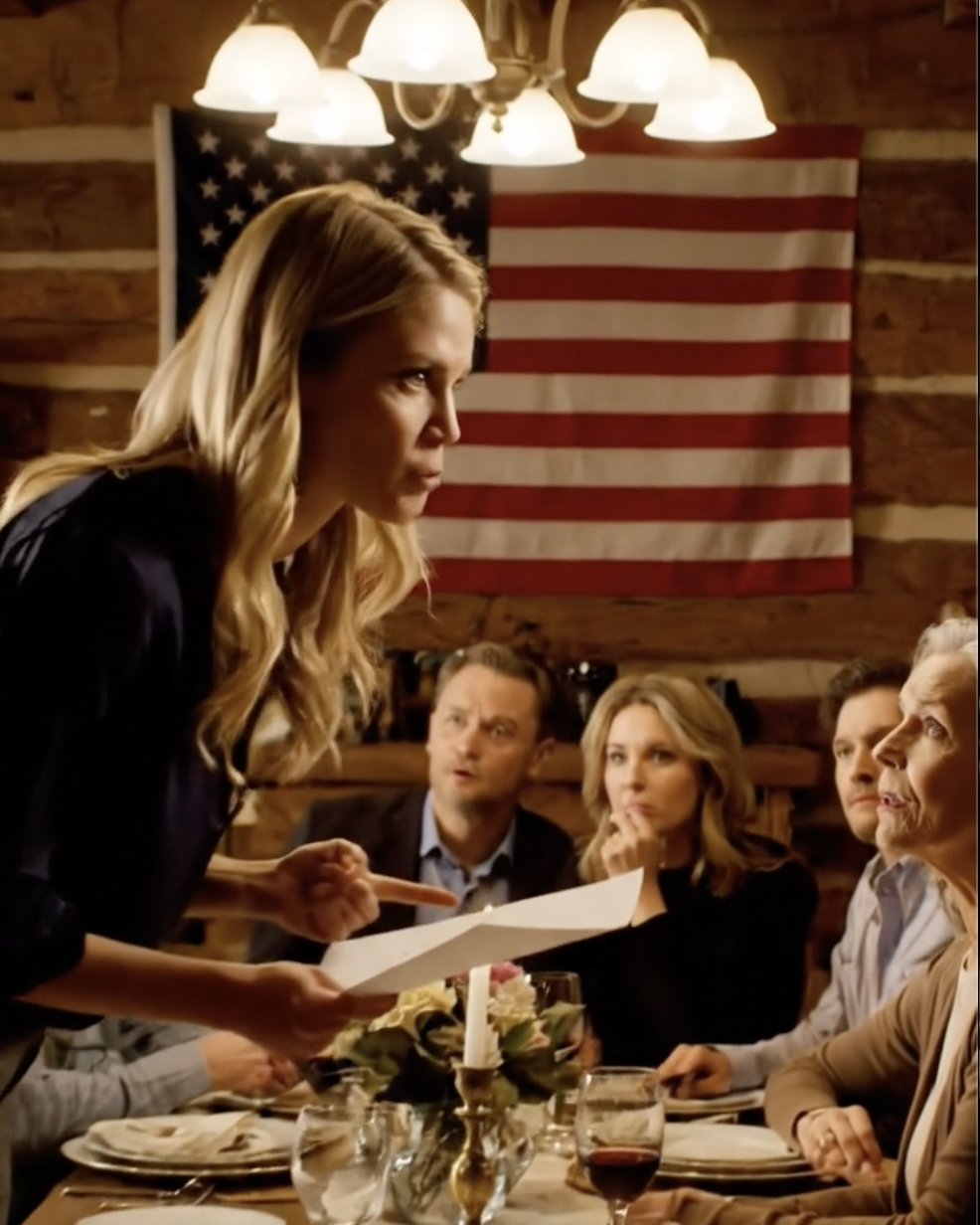 Op Moederdag stond mijn dochter midden in een blokhut in Ohio, las een rekening van $500.000 hardop voor in het bijzijn van veertig familieleden en noemde me “een nutteloos persoon die ze drie jaar lang hadden onderhouden”. Ik liet haar uitpraten, legde een oude map op tafel, en het duurde slechts enkele seconden voordat iedereen in de kamer besefte dat er onder mijn naam iets stond dat nooit had mogen bestaan.