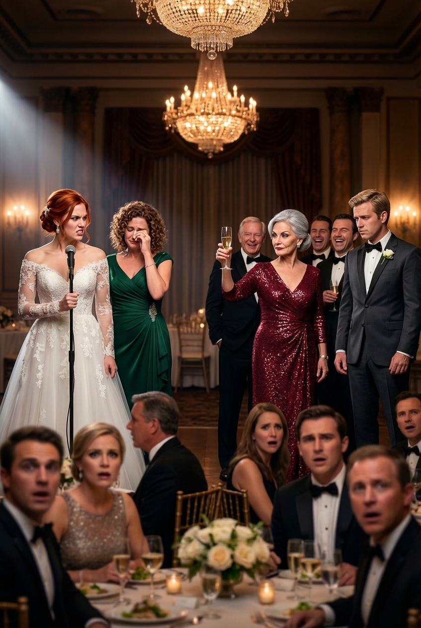 He nauroivat äidilleni 200 häävieraan edessä. Tuleva anoppini nosti maljansa ja sanoi: “Tuo ei ole hänen äitinsä – tuo on palvelija.” Huone räjähti naurusta. Nousin seisomaan, tartuin mikrofoniin ja sanoin: “Sitten nämä häät ovat ohi.” Mutta juuri kun kävelin pois, äitini katsoi minua kyyneleet silmissään ja kuiskasi: “Kulta… Olen nyt miljardööri.” Minulla ei ollut aavistustakaan, mitä seuraavaksi tapahtuisi.