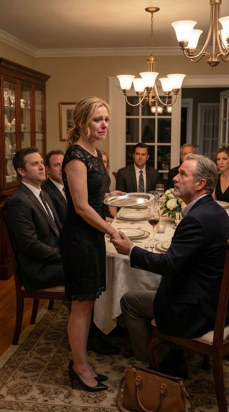 Sinä yönä, kun äitini kuoli, minun odotettiin yhä hymyilevän ja tarjoilevan illallisen. Kun mieheni nauroi ja sanoi: “Äitisi kuoli? No ja mitä sitten? Tarjoile vierailleni”, jokin minussa särkyi. Kannoin lautasia kyynelten valuessa kasvojani pitkin, kunnes hänen pomonsa otti kädestäni kiinni ja kysyi: “Miksi itket?” Kerroin hänelle totuuden kaikkien kuullen. Se, mitä seuraavaksi tapahtui, tuhosi avioliittoni tavalla, jota kukaan ei osannut odottaa.