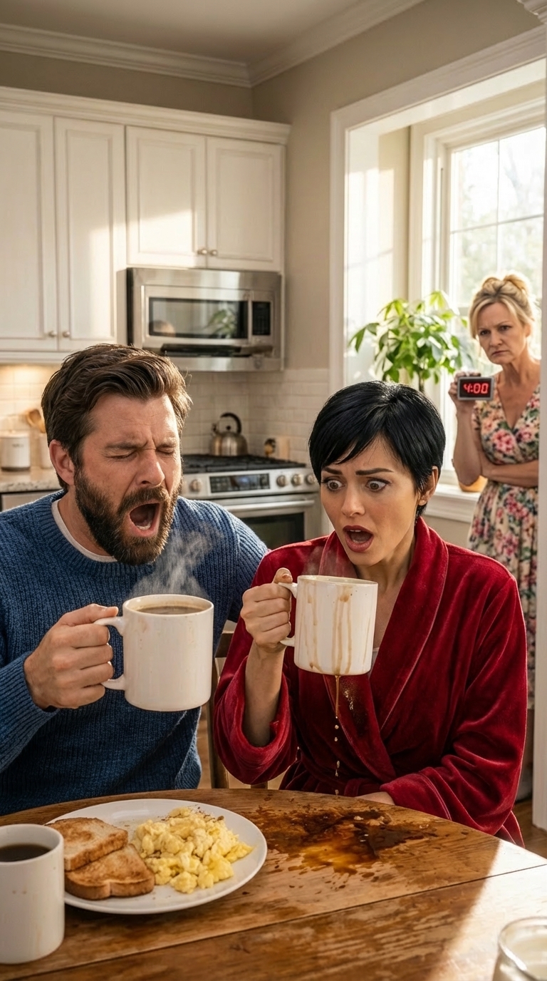 “Poikani pakotti minut heräämään viideltä tekemään vaimonsa kahvit ja kattamaan pöydän, koska se oli ‘työni’. Seuraavana päivänä laitoin hänen herätyskellonsa neljälle ja suunnittelin pienen yllätyksen heidän aamukahviinsa, jota he eivät koskaan unohda.” – Kuninkaalliset