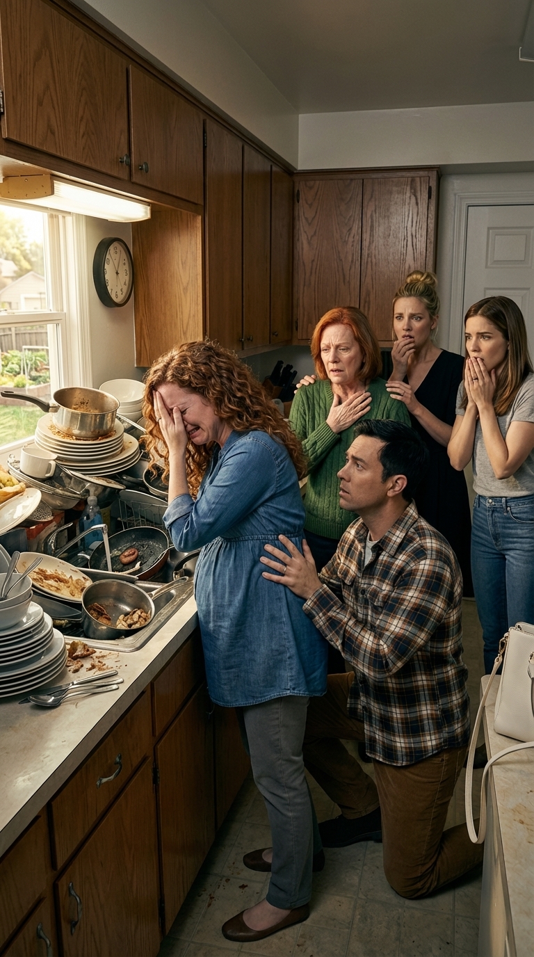 Kun kävelin keittiöön ja näin vaimoni, kahdeksannella kuulla raskaana, seisovan yksin tiskialtaalla kello kymmenen illalla, jokin minussa napsahti kiinni. Soitin heti kolmelle siskolleni ja sanoin jotain, mitä kukaan heistä ei odottanut kuulevansa. Hiljaisuus linjassa oli välitön – mutta äitini reaktio muutti kaiken. – Kuninkaalliset