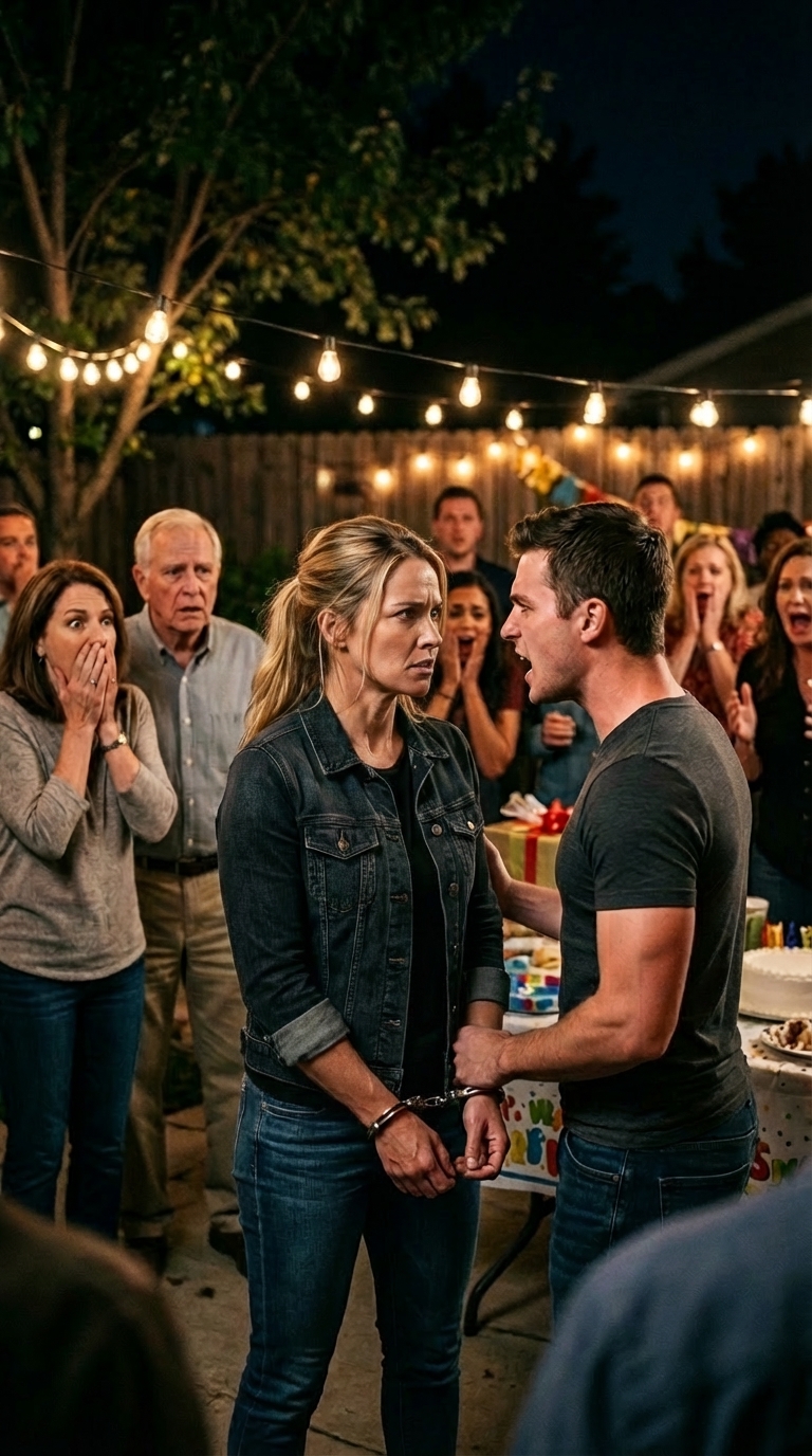 Juhlissaan veljeni huusi: “Pidätän sinut varkaudesta!” Hän läimäytti minua käsiraudoilla perheen hurratessa. Katsoin häntä silmiin: “Siippasit juuri liittovaltion agentin.” – Kuninkaalliset