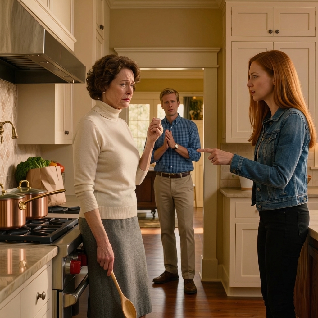 “Olkaa hyvä ja tulkaa hetkeksi ulos keittiöstä”, sanoi miniäni omassa kodissani. Hän käytti kattiloitani ja ruokaani laittaakseen ruokaa koko perheelleen. Poikani alkoi taputtaa ja sanoi: “Aivan oikein, kulta! Vihdoinkin joku sanoi sen…”, mutta hän ei koskaan saanut lausetta valmiiksi… – Uutiset