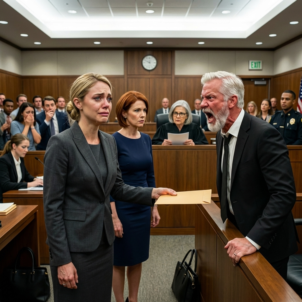 “Oikeudessa miljonäärimieheni kutsui minua julkisesti steriiliksi. Hänen motiivinsa oli selvä: mitätöidä avioliittomme ja pitää jokainen sentti omaisuudestaan. Hän väitti, että avioehtosopimuksessamme oleva lauseke jättäisi minut ilman mitään, jos eroaisimme. Pysyin rauhallisena, en sanonut mitään ja ojensin tuomarille kirjekuoren. Sisältö muutti kaiken ja jätti koko oikeussalin tyrmistyneeseen hiljaisuuteen…” – Kuninkaalliset