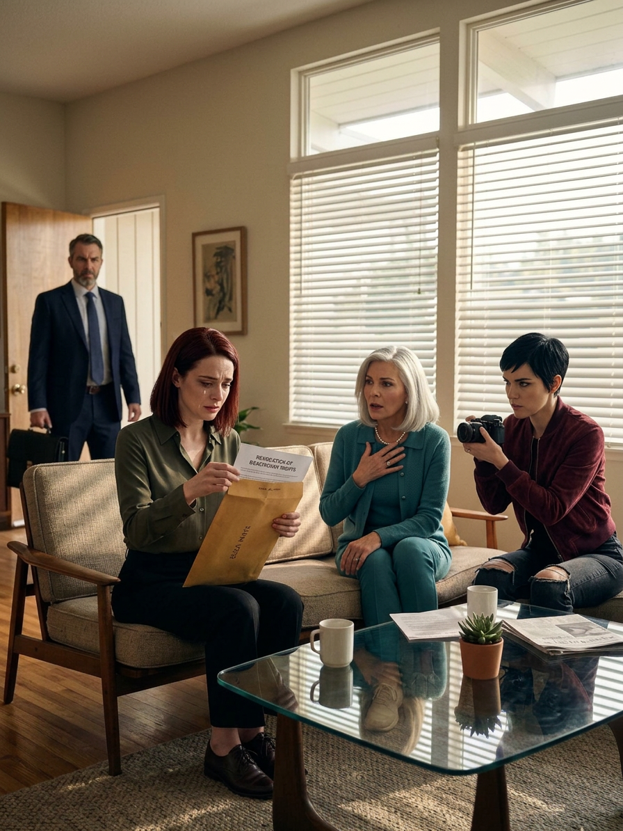 Sinä iltana, kun kerroin vanhemmilleni, että olin “menettänyt kaiken”, äitini ei lähettänyt minulle tekstiviestiä: “Oletko kunnossa?” – hän lähetti tekstiviestin: “Meidän täytyy puhua yksityisesti.” Olin rakentanut teknologiayrityksen tyhjästä ja myynyt sen 20 miljoonalla dollarilla, mutta asianajajani vaati, että valehtelin ja sanoin, että pilasin kaiken… ja kello 3.00 serkkuni lähetti edelleen kuvakaappauksen yksityisestä perheryhmäkeskustelusta, jota minun ei olisi koskaan ollut tarkoitus nähdä: “Tämä on meidän tilaisuutemme… Revi paperit… Älkää antako hänen tietää trustista.” Kello 7.14 mennessä äitini kutsui minut taloon – ja siinä oli kirjekuori, jossa oli nimeni. AVASIN SEN JA NÄIN SANATSIN ”EDUNSAAJAN OIKEUKSIEN PERUUTTAMINEN”… SITTEN SISARINI NOSTI PUHELIMENSA TALLENNAKSEEN MINUN HAJOAMISEN – JA SILLOIN ETUOVI NAPSAHTUI AUKI…