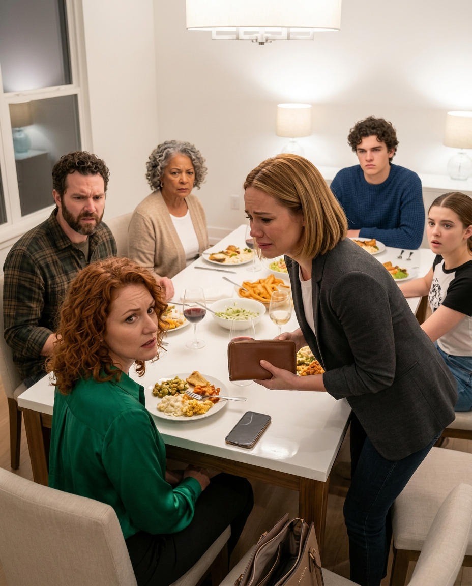 Pienellä perheillallisella kälyni syytti minua lompakkonsa varastamisesta ja veti sen dramaattisesti laukustani. Kaikki tuijottivat järkyttyneinä – mutta paniikkiin joutumisen sijaan purskahdin nauruun. Juuri sitä odotinkin.