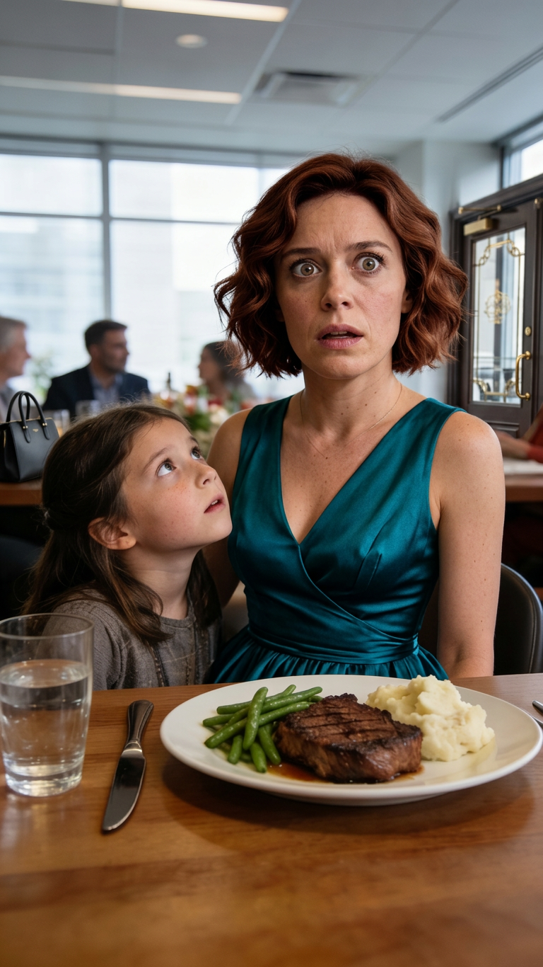 Illallisella vanhempieni ruokasalissa 8-vuotias tyttäreni yhtäkkiä ojensi kätensä ja vaihtoi pihvini siskoni pihviin.