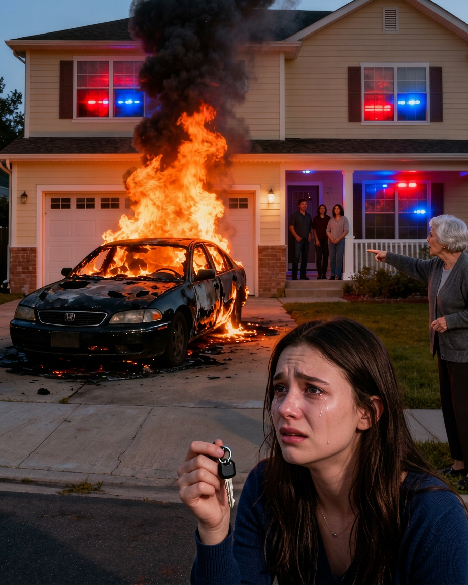 Äitipuoleni sytytti autoni tuleen, kun kieltäydyin antamasta sitä siskopuolelleni. -nhuy