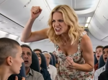 “Kaikilla on ongelmia – lakatkaa piileskelemästä ca.n.c.erin takana! ” äiti huusi lentokentällä. Minuuttia myöhemmin koko portti vajosi ällistyneeseen hiljaisuuteen. Portti B17 oli räjähtämistä odottava painekattila. Ilma kuhisi aggressiivista turhautumista — matkalaukun pyörien jauhamista, uupuneiden taaperoiden itkua ja liian monen ruumiin tukahduttavaa kosteutta pienessä tilassa. Ikkunan lähellä istui Emily Carson, joka näytti siltä kuin olisi halunnut liukenevan verhoiluun. Ylisuuren harmaan hupparin ja matalalla vedetyn baseball-lippiksen alla hänen kehonsa oli hauras raunio. Viikkoa aiemmin hän oli selvinnyt viimeisestä, brutaalista kemoterapiasta rintasyövän hoitoon. Jokainen hermo hänen kehossaan oli tulessa. Tämä lento oli hänen pelastusköytensä kotiin. Hänen maihinnousukorttinsa oli leimattu punaisella: lääketieteellinen priority. Kun varhainen koneeseen nousu julkistettiin, Emily seisoi hitaasti rystyset valkoisina, kun hän tarttui reppuunsa estääkseen romahtamasta. Hän otti yhden askeleen kohti skanneria – vain tullakseen vartalon tarkistetuksi kalliit urheiluvaatteet. Nainen kiskaisi kiljuvan taaperon taakseen ja tukki fyysisesti Emilyn tien. ‘Liikettä! ‘ nainen haukkui, hänen äänensä viilsi kuolevan äänen läpi. ‘Lapseni täytyy istua nyt. Hän on uupunut. ‘ Emily räpäytti silmiään, huojuen hieman törmäyksestä. ‘Olen todella pahoillani — minulla on lääkinnällinen etuoikeus…’ ‘En välitä paskan vertaa jos olet sairas! ‘ nainen huusi, tarpeeksi kovaa että koko portti jäätyi. ‘Lapseni on etusijalla! Kaikki täällä ovat väsyneitä. Et ole erityinen! Lopeta nyyhkytarinan käyttäminen katkaistaksesi linjan! ‘ Terminaali hiljeni. 50 silmäparia kiinnitettynä niihin. Emily tunsi rintansa kiristyvän väkivaltaisesti. Hänen jalkansa vapisivat – ei pelosta, vaan silkasta luita myöten uupumuksesta. Hän yritti puhua, mutta nainen jyräsi hänen ylitseen. ‘Itsekäs! ‘ nainen virnuili ja katsoi Emilyä ylös ja alas inhoten. ‘Maksoin tämänkin lennon! Pois tieltäni! ‘ Porttiagentti epäröi, selvästi ällistynyt silkasta aggressiivisuuden määrästä. Lähellä oleva mies mutisi hengityksensä alla ‘Uskomatonta’. Vihdoin agentti löysi hänen äänensä astumassa esiin. ‘Rouva, tällä matkustajalla on tiukka lääkärinlupa.’ Odota vuoroasi. ‘ Nainen pilkkasi äänekkäästi ja ruoskitteli miehensä puoleen taustatukea. ‘Voitteko uskoa tätä roskaa? Kerro heille, Mark! ‘ Lattiaa nöyryytettynä tuijottanut Mark katsoi vihdoin ylös. Hänen silmänsä osuivat tahattomasti Emilyn kuluneesta repusta heiluvaan matkalaukkuun. Hän siristi silmiään, ja sitten, sekunnin murto-osassa, hänen kasvonsa muuttuivat punastuneesta aavevalkoiseksi. Koska Facebook ei anna meidän kirjoittaa enempää, voit lukea lisää kommenttiosiosta. Jos et näe linkkiä, voit säätää Osuvimmat kommentit -vaihtoehtoa kaikkiin kommentteihin.“ I don’t care if you’re sick—my child comes first. He deserves your seat!” she screamed. What followed left the entire gate speechless.