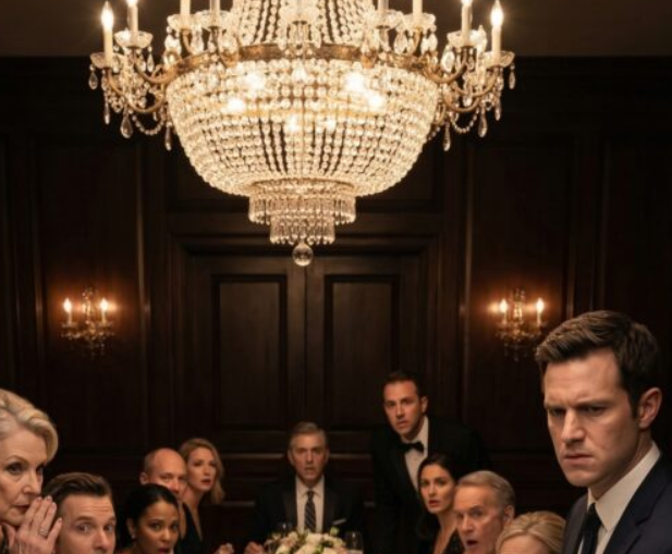 Kattokruunun valo tuntui liian kirkkaalta, kun äiti hymyili ja sanoi: ‘Tämä on meidän tyttäremme—hän siivoaa taloja työkseen.’ Isä ei edes räpäyttänyt silmiään. ‘Olemme luovuttaneet hänen suhteen.’ Pakotin naurun, puristin lasiani niin kovaa, että rystyseni polttivat. Sitten sulhasen äiti kumartui lähemmäs, silmät kaventuivat kuin olisi löytänyt aaveen. ‘Odota… sinä olet se nainen, joka—’ Hän keskeytti itsensä. Haarukat jäätyivät ilmassa. Äitini hymy särkyi—sitten katosi. Ja siinä hiljaisuudessa tajusin…