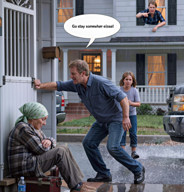 Tulin sairaalasta kotiin hoitojakson jälkeen niin uupuneena, että tuskin pysyin jaloillani. Miniäni paiskasi oven kiinni nenäni edestä ja sanoi, etten ollut enää tervetullut sinne. Olin liian heikko väittelemään. Sitten poikani tuli kotiin – ja se, mitä hän teki seuraavaksi, sai koko naapuruston katselemaan. – Uutiset