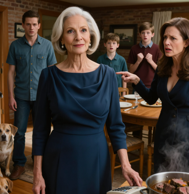 Elämässä on hetkiä, jotka merkitsevät ennen ja jälkeen -tilannetta. Hetkiä, jotka ravistelevat sinua niin kovaa, että ne herättävät sisälläsi jotain, jonka olemassaolosta et tiennytkään.  Nimeni on Hope Mendoza. Olen kuusikymmentäkahdeksanvuotias, ja koko elämäni olen ollut nainen, joka on tehnyt kompromisseja rakkauden vuoksi. Annoin periksi, kun mieheni halusi maalata talon siniseksi vihreän sijaan. Annoin periksi, kun poikani Edward halusi opiskella insinööriksi sen sijaan, että olisi ottanut perheyrityksen haltuunsa. Ja jatkoin periksi antamista vielä leskeksi jäämisen jälkeenkin, kun yksinäisyys alkoi painaa hartioitani kuin märkä peitto keskellä Chicagon talvea.  00:00  00:00  01:31  Kotini hiljaisella Chicagon kaupunginosalla on nähnyt naurua, kyyneleitä, juhlintaa ja jäähyväisiä. Jokaisella nurkalla on tarina. Jokainen halkeama seinässä kertoo salaisuuden.  Anthony ja minä rakensimme tämän talon otsamme hiessä. Neljäkymmentä vuotta työtä, opettamista St. Martinin alakoulussa. Neljäkymmentä vuotta jokaisen dollarin säästämistä, lomista ja ylellisyyksistä luopumista vain saadaksemme oman kattomme pään päälle.  Anthony ei päässyt nauttimaan siitä niin paljon kuin olisimme halunneet. Syöpä vei hänet viisi vuotta sitten, jättäen minulle kellastuneet valokuvat, vanhoja muistoja ja aivan liian suuren talon yhdelle hengelle.  Kun Edward menetti työpaikkansa rakennusliikkeessä, minusta se oli merkki. Poikani, ainoa poikani, tulisi kotiin vaimonsa Lindan ja kahden lapsenlapseni, Dylanin ja Sarahin, kanssa. Ajattelin, että talo täyttyisi jälleen elämästä, että nauru palaisi seiniin, jotka olivat liian kauan kuulleet vain askelteni kaiun.  Valmistelin heidän huoneitaan innolla. Ostin tuoreita kukkia kulmamarkkinoilta, leivoin itse leipää ja siivosin jokaisen nurkan. Halusin heidän tuntevan olonsa tervetulleiksi, tuntevan, että tämä on heidänkin kotinsa.  Sinä päivänä, kun he saapuivat, halasin Edwardia tiukasti. Hän oli laihtunut, hänellä oli syvät tummat silmänaluset ja hänen ilmeensä näytti voitetulta mieheltä. Äitini sydäntä särki hänen puolestaan.  Dylan, vanhin lapsenlapseni, halasi minua sillä hellällä otteella, joka muistuttaa minua aina niin paljon hänen isoisästään. Sarah sitä vastoin tuskin tervehti minua, koska oli liian kiireinen puhelimensa kanssa. Ja sitten oli Linda täydellisesti muotoilluilla hiuksillaan ja hymyllään, joka ei koskaan aivan yltänyt hänen silmiinsä.  – Kiitos, että saimme tulla, Hope, hän sanoi äänellään, joka oli suloinen mutta teräksinen. – Se on tietenkin väliaikaista. Heti kun Edward löytää uuden työpaikan, me hankimme oman asuntomme.  Hänen äänensävyssään oli jotain, joka sai minut tuntemaan itseni vieraaksi omassa kodissani, mutta jätin sen huomiotta. Nämä olivat vaikeita aikoja kaikille, sanoin itselleni. Työpaikan menettäminen voi haavoittaa ihmisen ylpeyttä, varsinkin Lindan kaltaisen naisen, joka oli tottunut tietynlaiseen elämäntapaan.  Ensimmäiset tunnit olivat täynnä matkalaukkuja, laatikoita ja päätöksiä siitä, kuka nukkuisi missäkin. Linda vaati saada makuuhuoneen, jonka olin jakanut Anthonyn kanssa kolmekymmentä vuotta. En vastustanut. Loppujen lopuksi he tarvitsivat omaa tilaa pariskuntana.  Pystyin nukkumaan täydellisesti pienessä huoneessa, josta oli näkymä puutarhaan. Kuulin lintujen laulun joka aamu ja kirkkaina päivinä kaukaisen liikenteen hurinan, joka kantautui kujalta.  Sinä ensimmäisenä päivänä valmistin erityisen illallisen. Naudanlihapataa perunoiden kera, äitini reseptin mukaan, saman, jota tein silloin, kun Edward oli pieni poika ja tuli nälkäisenä kotiin pelattuaan jalkapalloa korttelin päässä olevassa puistossa. Kattasin pöydän posliiniastioillani, joita käytin vain erityistilaisuuksissa.  Sytytin kynttilöitä ja avasin jopa viinipullon, jonka Anthony ja minä olimme säästäneet tärkeää juhlaa varten. Perhe on taas yhdessä, ajattelin sekoittaessani kattilaa. Siinäpä jo itsessään syy juhlia.  Tasan kello kahdeksan kutsuin kaikki pöytään. Dylan saapui ensimmäisenä ja auttoi minua tarjoilemaan. Edward näytti väsyneeltä, mutta hymyili minulle vilpittömästi nähdessään muhennoksen. Sarah istuutui alas nostamatta katsettaan puhelimestaan, ja lopulta Linda ilmestyi, hiukset juuri laitettuina ja mekossa, joka vaikutti liian elegantilta perheillalliselle vanhassa tiilitalossamme vaahteroiden ja kuistilamppujen reunustamalla asuinkadulla.  Muistan jokaisen yksityiskohdan tuosta hetkestä aivan kuin se tapahtuisi juuri nyt silmieni edessä. Höyryn nousevan vastavalmistetuista lautasista, tuoreiden yrttien tuoksun puutarhasta, hopean kilinän posliinia vasten. Kaikki vaikutti täydelliseltä, perhekohtaukselta, josta olin unelmoinut yksinäisyyteni vuosien aikana.  Olin juuri tarjoilemassa viimeistä lautasta, omaani, kun Linda pudotti aterimensa pöydälle terävällä tömähdyksellä, joka kaikui ruokasalin hiljaisuudessa. Hän tuijotti minua, hänen tummat silmänsä kuin kaksi pohjatonta kuilua, ja sanoi sanat, jotka muuttivat kaiken.  “Minä olen nyt tämän talon hoitaja. Ota lautasesi ja mene syömään ulos koirien kanssa.”  Aika tuntui pysähtyvän.  Dylan pudotti haarukkansa, ja se kolahti hänen lautastaan. Edward kalpeni, mutta ei sanonut mitään, hänen katseensa oli kiinnitetty ruokaan, aivan kuin padasta olisi yhtäkkiä tullut maailman mielenkiintoisin asia. Sarah päästi hermostuneen kikatuksen ja katsoi äitiään sekä kunnioituksen että ihailun sekaisin silmin.  Entä minä? Tuntui kuin päälleni olisi heitetty ämpärillinen jääkylmää vettä. Eikä kyse ollut vain nöyryytyksestä, vaikka se sattuikin syvästi. Se oli myös se, että näin poikani, Edwardini, pojan, jonka olin kasvattanut niin suurella rakkaudella, olevan hiljaa.  Hän ei puolustanut minua. Hän pysyi hiljaa ja hyväksyi sen, että vaimo kohteli minua kuin palvelijaa omassa kodissani.  Olisin voinut huutaa. Olisin voinut itkeä. Olisin voinut vaatia kunnioitusta. Mutta sillä hetkellä jokin sisälläni, jokin, joka oli ollut pitkään horroksessa, heräsi. Hiljainen voima. Ehdoton varmuus siitä, mitä minun oli tehtävä.  Hymyilin.  Se ei ollut ilon tai edes alistumisen hymy. Se oli hymy ihmiseltä, joka vihdoin näkee selvästi oltuaan pitkään sumussa.  Nousin rauhallisesti seisomaan, otin langattoman puhelimen, joka aina lepäsi pienellä pöydällä jääkaapin vieressä, ja näppäilin numeron, jonka osasin ulkoa. Kaikki tuijottivat minua. Linda uhmakkaasti, Edward häpeissään, Dylan surullisesti, Sarah teini-ikäisen uteliaasti.  ”Kenelle soitat, äiti?” Edward kysyi viimein löytäen äänensä, vaikkakin se oli heikko ja vapiseva.  En vastannut.  Odotin, että toisessa päässä oleva henkilö vastaisi. Kuultuani tutun äänen sanoin vain: ”Gabriella, aika on koittanut. Aktivoi Auringonnousun protokolla.”  Sitten lopetin puhelun ja istuin takaisin pöytään. Otin lusikkani ja aloin syödä muhennostani aivan kuin mitään ei olisi tapahtunut.  ”Mikä tuo oli?” Linda kysyi, sävy ei läheskään yhtä itsevarma kuin aiemmin. ”Kenelle soitit?”  – Ystävä, vastasin rauhallisesti. – Ymmärrät kyllä ​​huomenna. Nyt syödään. Ruoka alkaa jäähtyä.  Loppupäivällinen kului epämukavassa hiljaisuudessa. Tunsin hämmentyneet katseet ja jännityksen kasvavan ilmassa, mutta tunsin oloni oudon rauhalliseksi, aivan kuin suuri taakka olisi pudonnut harteiltani.  Sinä yönä, kun kaikki nukkuivat, menin ulos puutarhaan ja istuin koirieni kanssa, uskollisten kumppaneideni, jotka eivät olleet koskaan tuominneet minua ja antoivat minulle ehdottoman rakkautensa pyytämättä mitään vastineeksi. Silitin niiden päätä ja kuiskasin niille: “Asiat tulevat muuttumaan, ystäväni. Toivottavasti Mendoza on muistanut kuka hän on.”  Ja niin kaikki alkoi, nöyryytyksestä, puhelinsoitosta ja päätöksestä, joka muuttaisi paitsi minun elämäni, myös koko perheeni elämän.  Koska mitä Linda ei tiennyt, mitä kukaan ei tiennyt, oli se, että olin jo valmistautunut tähän hetkeen.  Anthonyn kahden sairauden vuoden aikana Linda kävi hänen luonaan sairaalassa tasan kolme kertaa. Hautajaisissa hän itki kyyneleitä, jotka eivät koskaan yltäneet hänen silmiinsä, ja otti surunvalittelut vastaan ​​aivan kuin hän olisi ollut sureva päähenkilö. Näin hänen tarkkailevan taloa laskelmoivin silmin, samalla kun naapurit halasivat minua ja isä Michael puhui hiljaa eturivin penkkien lähellä.  Anthonyn kuoleman jälkeen yksinäisyys iski minuun ennennäkemättömällä tavalla. Yksinäisyys on yksinäinen asia. Yksinäisyyden tunne on aivan toinen.  Kuukausien ajan talo tuntui liian suurelta ja liian hiljaiselta. Tilat, jotka kerran jaoimme, muistuttivat jatkuvasti hänen poissaolostaan. Hänen tyhjä nojatuolinsa. Hänen kylmä puolensa sängyn reunalla. Koskemattomana kahvimukinsa kaapissa.  Edward kävi sunnuntaisin, joskus lasten kanssa, mutta tuskin koskaan Lindan kanssa. Huomasin hänen huolensa, miten hän silmänsä liikkuivat ympäri taloa arvioiden, selviäisinkö yksin.  – Äiti, oletko ajatellut talon myymistä? Se on sinulle liian iso, hän ehdotti useaan otteeseen. – Voisit ostaa jotain pienempää, helpommin ylläpidettävää, ehkä lähempänä meitä.  Kieltäydyin aina. Tämä talo ei ollut vain tiiliä ja laastia. Se oli muistojeni astia, viimeinen konkreettinen yhteys Anthonyyn.  Surun ensimmäisten kuukausien aikana tapasin Dolores Fischerin St. Martinin seurakunnan leskien tukiryhmässä. Dolores oli menettänyt miehensä kaksi vuotta aiemmin ja omisti pienen liikkeen lähistöllä. Hän kutsui minut kahville kotiinsa, ja siellä tapasin Gabriella Santosin, hänen lakimiesveljentyttärensä.  Se päivä muutti elämäni.  Dolores kertoi minulle tarinansa, niin samankaltaisen ja silti niin erilaisen kuin minun. Hänen vanhin poikansa oli suostutellut hänet laittamaan talon omiin nimiinsä “turvallisuussyistä”, ja kuusi kuukautta myöhemmin hän oli sijoittanut hänet hoitokotiin vastoin tämän tahtoa, jotta hän voisi myydä kiinteistön. Gabriella oli pelastanut hänet laillisesti, mutta talo oli jo menetetty.  ”Me seniorit olemme haavoittuvaisia, Hope”, Dolores sanoi minulle kaataessaan lisää kahvia. ”Erityisesti naiset. Erityisesti lesket. Maailma näkee meidät taakkana, kyvyttöminä lapsina tai jaettavina palkintoina.”  Sinä yönä en saanut unta. Doloresin sanat kaikuivat mielessäni. Pystyisikö Edward johonkin sellaiseen? Halusin olla ajattelematta niin, mutta hänen itsepintaiset ehdotuksensa talon myymisestä saivat uuden merkityksen.  Entä jos ei Edward, niin entä Linda? Olin nähnyt hänen katsovan taloa noilla laskelmoivilla silmillään liian monta kertaa.  Seuraavalla viikolla kävin Gabriellan lakiasiaintoimistossa keskustassa, yhdessä niistä vanhoista chicagolaisista rakennuksista, joissa oli messinkihissit ja marmorilattiat, jotka vieläkin tuoksuvat heikosti paperille, musteelle ja talvitakeille. Kerroin hänelle huoleni ja pelkoni. Hän ei tuominnut minua. Hän ei sanonut, että olin vainoharhainen.  Sen sijaan hän kertoi minulle käsittelemistään samankaltaisista tapauksista: lapsista, jotka olivat riistäneet iäkkäiltä vanhemmiltaan omaisuuden, miniöistä ja vävyistä, jotka olivat vallanneet omaisuutta, perheistä, jotka hymyilivät sunnuntaipäivällisellä ja juonittelivat maanantaiaamuna.  – Rouva Mendoza, hän sanoi lujalla mutta ystävällisellä äänellä, – rakkaus on ihanaa, mutta lakipaperi suojelee. Luottamus ei ole asiakirja, joka kestää oikeudessa.  Ja niin syntyi New Dawn -säätiö, jonka ensimmäinen omaisuus oli minun taloni ja alkupääoma Anthonyn minulle jättämä henkivakuutus. Lain mukaan talo ei ollut enää minun. Se kuului säätiölle sillä ehdolla, että voisin asua siellä loppuelämäni sen johtajana. Kaikki kiinteistöä koskevat päätökset oli tehtävä hallituksen kautta: Gabriellan, Doloresin, isä Michaelin ja minun.  Robert Gutierrez, elinikäinen naapurini, leskimies kuten minäkin, sai tietää projektistamme erään iltarupattelumme aikana puutarhassa. Hän ei ainoastaan ​​tukenut ideaa, vaan hänestä tuli yksi tärkeimmistä lahjoittajistamme.  ”Tätä Anthony olisi halunnut”, hän sanoi minulle eräänä päivänä. ”Että sinua suojeltaisiin ja että olisit ystävällinen auttamaan muita.”  Seuraavien vuosien aikana säätiö kasvoi hiljaisesti. Autoimme kolmea muuta leskeä suojelemaan omaisuuttaan. Tarjosimme oikeudellista neuvontaa kymmenille eläkeläisille. Perustimme pienen hätärahaston, kaikki huomaamattomasti, ilman julkisuutta, perheeni tietämättä.  Ei siksi, että olisin täysin epäluottanut Edwardia, vaan ennaltaehkäisevänä toimenpiteenä. Se on kuin sateenvarjo, sanoin itselleni. Toivot, ettet tarvitse sitä, mutta kannat sitä mukanasi siltä varalta, että sataa.  Ja sitten myrsky tuli.  Edward menetti työpaikkansa rakennusyrityksessä. Taloustilanne oli huono. Oli ollut massiivisia irtisanomisia. Neljäkymmentäkaksivuotiaana, asuntolainan, kahden teini-ikäisen lapsen ja kalliin elämäntavan kanssa poikani huomasi olevansa yhtäkkiä työtön.  Sunnuntaikäynnit tihenivät. Taloa koskevat kysymykset muuttuivat suoremmiksi.  “Äiti, olemme miettineet. Talo on liian iso sinulle yksin. Voisimme muuttaa luoksesi tilapäisesti, kunnes löydän uuden työpaikan. Olisi hyvä, jos sinulla olisi seuraa ja me säästäisimme vähän rahaa.”  En voinut sanoa ei. Hän on poikani, ainoa poikani. Ja epäilyksistäni huolimatta ajatus siitä, että talo olisi taas täynnä ja että kuulisin lastenlasteni äänet, innosti minua.  Ehkä kaikki olisi hyvin. Ehkä varotoimeni olivat olleet ylireagointia.  Protocol Sunrise oli Gabriellan idea, nopea toimintasuunnitelma siltä varalta, että tilanne kävisi sietämättömäksi. Yksikin puhelu laukaisisi sarjan oikeudellisia toimenpiteitä, joiden tarkoituksena oli suojella minua ja säätiötä. En koskaan uskonut joutuvani käyttämään sitä, saati sitten heti ensimmäisenä päivänä, kun he muuttivat luokseni.  Sinä yönä, katastrofaalisen illallisen ja puhelun jälkeen, nukuin yllättävän hyvin. Ensimmäistä kertaa pitkään aikaan tunsin hallitsevani elämääni, kohtaloani. Lindan julmat sanat olivat murskaamisen sijaan vapauttaneet minut.  Minun ei enää tarvinnut teeskennellä. Minun ei enää tarvinnut sietää asioita vain säilyttääkseni teeskennellyn rauhan.  Seuraavana aamuna, kun olin juomassa aikaista kahviani, sain tekstiviestin Gabriellalta.  Kaikki on valmista. Olemme paikalla klo 10.00.  Valmistauduin hitaasti. Valitsin sinisen mekkoni, Anthonyn lempimekon. Laitoin hiukseni huolellisesti. Meikkasin jopa hieman. Jos minun olisi kohdattava taistelu, tekisin sen arvokkaasti.  Puoli kymmenen Linda tuli keittiöön jo pukeutuneena ja meikattuna ikään kuin tärkeään kokoukseen. Hän katsoi minua hieman yllättyneenä, ehkä odottaen näkevänsä minut edellisen yön tapahtumien musertamana.  – Hyvää huomenta, Hope, hän sanoi teeskentelevän suloisella äänensävyllään. – Mitä aamiaiseksi?  – Hyvää huomenta, Linda, vastasin rauhallisesti. – Tuoretta kahvia, leipälaatikossa leipää ja jääkaapissa hedelmiä. Ota mitä haluat.  Hän kurtisti hieman kulmiaan, ikään kuin nöyrtymiseni olisi häirinnyt häntä. Hän kaatoi itselleen kahvia hiljaa ja istuutui minua vastapäätä.  ”Eilisestä illasta”, hän aloitti katsomatta minuun suoraan. ”Olin väsynyt muutosta ja stressaantunut tilanteesta. Minun ei olisi pitänyt puhua sinulle noin.”  Se ei ollut oikea anteeksipyyntö. Se oli oikeutus. Hänen äänessään ei ollut katumusta, ainoastaan ​​halu pysyä ulkokuoren mukaisena.  Vuosia sitten olisin hyväksynyt nuo tyhjät sanat säilyttääkseni rauhan. Mutta en enää.  ”Linda”, sanoin rauhallisesti, ”me molemmat tiedämme, että sanoit juuri sen, mitä halusit sanoa. Et kuitenkaan tiedä, että teit vakavan virheen.”  Hän katsoi minua säikähtäneenä. Hän ei odottanut tuollaista vastausta. Ennen kuin hän ehti vastata, ovikello soi.  – Sen täytyy olla minua varten, sanoin nousten ylös. – Odotan vieraita.  Ovella seisoivat Gabriella asianajajansa salkku kädessään, Robert eläkkeellä olevan poliisin arvokkaan olemuksensa kanssa ja notaari, jonka Gabriella oli tuonut todistamaan, mitä oli tapahtumassa. Kutsuin heidät sisään juuri kun Edward tuli alas portaita, edelleen pyjamassaan, näyttäen siltä kuin hän ei olisi nukkunut hyvin.  “Äiti, mitä täällä tapahtuu? Keitä nämä ihmiset ovat?”  ”He ovat ystäviäni, Edward, ja he ovat täällä lakiasioissa, jotka koskettavat meitä kaikkia. Mikset herätä lapsia? Tämä vaikuttaa heihinkin.”  Seuraavat minuutit olivat kaoottisia. Dylan ja Sarah tulivat alakertaan. Linda vaati selitystä. Edward vaikutti eksyneeltä.  Kokoonnuimme kaikki olohuoneeseen, huoneeseen, jossa olimme viettäneet niin monta joulua, jossa Anthony ja minä katsoimme televisiota kädestä pitäen joka ilta. Gabriella käytti puheenvuoron ammattimaisesti ja suoraan. Hän selitti New Dawn -säätiön olemassaolon, roolini johtajana ja talon laillisen aseman. Hän näytti asiakirjat, kiinteistöt ja säännöt, jotka oli allekirjoitettu ja sinetöity vuosia sitten.  Notaari vahvisti niiden aitouden.  ”Yhteenvetona”, Gabriella päätti, ”tämä kiinteistö kuuluu laillisesti New Dawn -säätiölle sillä ehdolla, että rouva Hope Mendoza asuu täällä sen elinikäisenä johtajana. Jokaisen tässä talossa asuvan on joko allekirjoitettava vuokrasopimus säätiön kanssa ja maksettava kuukausivuokra tai vaihtoehtoisesti luovutettava tiloista 30 päivän kuluessa.”  Seurannut hiljaisuus oli paksu, lähes käsin kosketeltava.  Edward katsoi minua aivan kuin ei olisi tunnistanut minua, aivan kuin olisin yhtäkkiä muuttunut muukalaiseksi. Lindan hämmästys vaihtui raivoon muutamassa sekunnissa.  – Tämä on huijaus, hän huusi. – Edward, tee jotain. Hän on äitisi, herran tähden. Hän on hullu. Meidän on saatava hänet vangiksi.  – Rouva Orosco, Robert puuttui puheeseen rauhallisella mutta määrätietoisella äänellään, ehdotan, että pidätte sananne mielessä. Kaikki, mitä tohtori Santos on selittänyt, on täysin laillista. Paperit ovat olleet kunnossa viisi vuotta, kauan ennen kuin edes ajattelitte muuttaa tänne.  Dylan, vanhin pojanpoikani, istui sohvalla ilmeettömänä. Hänen katseensa siirtyi äidistään minuun ja sitten pöydällä oleviin papereihin. Sarah, ensimmäistä kertaa heidän saapumisensa jälkeen, ei katsonut puhelintaan. Hän näytti taas pieneltä tytöltä, eksyneeltä ja hämmentyneeltä.  – En ymmärrä, Edward sanoi lopulta, ääni tuskin kuiskauksen yläpuolella. – Äiti, miksi teit tämän? Miksi et luottanut minuun?  Hänen kysymyksensä satutti minua enemmän kuin Lindan loukkaavat sanat. Näin hänen silmissään petosta, aivan kuin minä olisin rikkonut meidän välisen sanattoman sopimuksen.  ”Poika”, vastasin yrittäen pitää ääneni vakaana, ”tässä ei ole kyse luottamuksesta. Kyse on suojelusta, ei vain minulle, vaan myös muille vanhuksille, jotka on hylätty tai kohdeltu kaltoin. Kun isäsi kuoli, tajusin, kuinka haavoittuvainen minun ikäiseni sinkkunainen saattoi olla. Päätin tehdä asialle jotain, muuttaa tilanteeni mahdollisuudeksi auttaa muita.”  – Mutta olisit voinut kertoa minulle, Edward vakuutti. – Olen poikasi. En olisi koskaan satuttanut sinua.  Ennen kuin ehdin vastata, Linda päästi katkeran naurunremakan.  “Oletko todella noin naiivi, Edward? On selvää, että hän teki kaiken tämän, koska hän ei luota meihin, koska hän on manipuloiva vanha nainen, joka antaa mieluummin talonsa tuntemattomille kuin omalle perheelleen.”  ”Linda, lopeta”, Edward keskeytti, mutta ei kovin vakuuttavasti.  – Lopeta? Hänen äänensä kohosi joka sanalla. – Muutimme tänne ajatellen, että voisimme säästää rahaa, että saisimme taloudellisen tauon sillä aikaa, kun sinä löydät työpaikan, ja nyt käy ilmi, että meidän on maksettava vuokra tai muutettava pois. Tajuatko, mitä äitisi on tehnyt? Hän petti meidät.  – Kukaan ei ole pettänyt sinua, Gabriella sanoi rauhallisesti. – Oletit talon kuuluvan rouva Mendozalle henkilökohtaisesti, mutta et koskaan kysynyt. Ja haluan muistuttaa sinua, rouva Orosco, että juuri sinä käskit rouva Mendozan mennä syömään koirien kanssa eilen. Tuollainen asenne ei vaikuta ihmiseltä, joka arvostaa ja kunnioittaa henkilöä, joka tarjoaa hänelle katon pään päälle.  Linda punastui, puoliksi häpeästä, puoliksi raivosta. Hän katsoi Edwardiin tukea etsien, mutta poikani vaikutti olevan eksyksissä hämmennyksen ja tuskan syvyyksissä.  – Sinulla on kaksi vaihtoehtoa, Gabriella jatkoi ammattimaisena loppuun asti. – Voit allekirjoittaa vuokrasopimuksen ja jäädä taloon maksamaan kuukausittaista vuokraa markkinahinnan mukaisesti, tai voit muuttaa pois 30 päivän kuluttua. Päätös on sinun.  “Paljonko vuokra olisi?” Edward kysyi lyödynä.  Gabriella mainitsi summan, joka oli ihan kohtuullinen tuon kokoiselle talolle siinä naapurustossa, mutta tiesin sen olevan Edwardin ulottumattomissa hänen nykyisessä tilanteessaan. Näin hänen hartioidensa painuvan entistä alemmas.  – Tämä on järjetöntä, hän mutisi. – Meillä ei ole siihen varaa. Meillä on säästöjä tuskin pariksi kuukaudeksi.  – On olemassa kolmaskin vaihtoehto, sanoin sitten, tuntien, että minun oli pakko ojentaa auttava käteni pojalleni kaikesta huolimatta. – Voit jäädä tilapäisesti maksamatta vuokraa, mutta tietyin ehdoin.  Gabriella katsoi minua yllättyneenä. Emme olleet keskustelleet tästä mahdollisuudesta.  ”Millä ehdoilla?” Edward kysyi toivonkipinä silmissään.  – Kunnioitusta, vastasin yksinkertaisesti. – Kunnioitusta minua, kotiani ja päätöksiäni kohtaan. En ole palvelija, enkä taakka enkä este. Olen New Dawn -säätiön johtaja ja tämän kiinteistön laillinen haltija. Jos hyväksyt sen, voimme neuvotella tilapäisestä majoituksesta ilman kustannuksia, kunnes Edward löytää työpaikan.  Linda avasi suunsa vastustaakseen, mutta Edward pysäytti hänet eleellä.  – Tarvitsen aikaa käsitelläkseni kaiken tämän, poikani sanoi. – Voimmeko puhua myöhemmin, äiti? Vain sinä ja minä.  Nyökkäsin.  Gabriella jätti asiakirjat pöydälle, mukaan lukien vuokrasopimuksen luonnoksen ja kopion säätiön säännöistä. Notaari vahvisti luovutuksen, ja he kaikki lähtivät, mutta vasta sitten vaihtoivat muutaman sanan kanssani kahden kesken.  ”Oletko varma tästä, Hope?” Gabriella kysyi huolestuneena. ”Eilisen tapahtuman jälkeen en usko, että se on viisasta.”  ”Minun täytyy antaa pojalleni mahdollisuus”, vastasin. ”Hän ei ole se, joka kohteli minua epäkunnioittavasti.”  ”Omena ei putoa kauas puusta”, Robert mutisi aina minua suojellen. ”Ja sillä puulla on mädät juuret.”  Kiitin heitä huolenpidosta, mutta vakuutin heille, että pärjäisin. Sovimme pysyvämme päivittäin yhteydessä ja että jos ongelmia ilmenisi, aktivoisimme muutkin toimenpiteet: ennaltaehkäisevän lähestymiskiellon ja muuton Doloresin taloon.  Loppupäivä kului jännittyneessä hiljaisuudessa. Linda lukitsi itsensä makuuhuoneeseen kieltäytyen tulemasta ulos, edes syömään. Sarah seurasi häntä ja heitti minuun katkeria katseita, aivan kuin olisin pilannut jonkin täydellisen suunnitelman.  Dylan kuitenkin lähestyi minua, kun kastelin puutarhakasveja.  ”Mummo”, hän sanoi hiljaa, ”olen todella pahoillani eilisestä. Äidin sanat eivät pitäneet paikkaansa.”  Katsoin häntä hellästi. Dylan oli aina ollut herkkä poika, liian kypsä ikäisekseen. Hän muistutti minua niin paljon Edwardista nuorena, ennen kuin kunnianhimo ja Lindan vaikutus muuttivat häntä.  – Se ei ole sinun vikasi, rakas, vakuutin hänelle. – Aikuiset joskus vaikeuttavat omaa elämäänsä tarpeettomasti.  ”Perustusjuttu on uskomaton”, hän jatkoi istuutuen viereeni Anthonyn rakentamalle puiselle penkille. ”Autatko todella muita isoäitejä?”  Kerroin hänelle työstämme, Margaretista, leskestä, jonka hänen vävynsä oli potkinut ulos kotoaan, Albertista, leskimiehestä, jota hänen oma veljenpoikansa oli huijannut, ja Lucillesta, joka oli melkein jäänyt kadulle, koska hänen lapsensa yrittivät myydä hänen talonsa hänen ollessaan sairaalassa.  Dylan kuunteli lumottuna, esitti älykkäitä kysymyksiä ja jopa ehdotti ideoita. Sillä hetkellä tiesin, että tapahtuipa Edwardille ja Lindalle mitä tahansa, pojanpojallani olisi kaikki hyvin. Hänellä oli Anthonyn sydän ja ehkä ripaus minun päättäväisyyttäni.  Hämärän laskeutuessa Edward tuli vihdoin juttelemaan kanssani. Istuimme keittiössä, tilassa, joka oli aina ollut kotimme sydän. Tarjoilin hänelle kahvia, aivan kuten tein teini-ikäisenä, kun hän tuli luokseni ongelmineen.  – Miksi, äiti? hän kysyi suoraan. – Miksi et kertonut minulle mitään säätiöstä?  ”Aluksi se oli vain varotoimenpide”, selitin. ”Näin uutisissa juttuja vanhuksista, joita heidän omat lapsensa huijaavat tai jotka hylätään hoitokoteihin vastoin tahtoaan. Sitten tapasin Doloresin ja kuulin hänen tarinansa, ja muita ihmisiä, jotka olivat käyneet läpi samanlaisia ​​tilanteita. Tajusin, että voisin tehdä enemmän kuin vain suojella itseäni.”  “Mutta en olisi ikinä tehnyt sinulle mitään sellaista”, hän väitti loukkaantuneena.  Katsoin häntä silmiin, nuo silmät olivat niin samanlaiset kuin hänen isänsä silmät.  ”Edward, kun isäsi oli elossa, kävit katsomassa meitä joka viikko. Hänen kuolemansa jälkeen vierailut harvenivat. Aina löytyi tekosyy. Työ. Lasten sitoumukset. En syytä sinua. Elämä jatkuu ja sinulla on omat vastuusi. Mutta se sai minut ymmärtämään, kuinka yksinäinen olin, kuinka haavoittuvainen olin.”  ”Ja kyllä, näin myös, miten Linda katsoi tätä taloa, miten hän kommentoi sen myymistä, sitä, että se oli liian iso minulle. Ei ollut vaikea kuvitella, mitä voisi tapahtua, jos jonain päivänä en pystyisi huolehtimaan itsestäni.”  Edward vaikeni ja tuijotti kahvikuppiaan aivan kuin löytäisi sieltä vastauksia.  ”Eilen illalla”, hän aloitti selvästi vaivautuneesti, ”se, mitä Linda sanoi, ei pitänyt paikkaansa. Minun olisi pitänyt puolustaa sinua.”  ”Niin, sinun olisi pitänyt”, myönsin, en rangaistakseni häntä, mutta kaunistelematta totuutta. ”Hiljaisuutesi satutti enemmän kuin hänen sanansa.”  – Asiat eivät ole olleet helppoja viime aikoina, hän tunnusti ja silitti hiuksiaan eleellä, joka muistutti minua niin paljon Anthonystä. – Työpaikan menetys, asuntolaina, lasten lukukausimaksut. Linda on stressaantunut. Minäkin olen stressaantunut. Tulimme tänne, koska meillä ei ollut muuta vaihtoehtoa. Mutta luulen, että hän näki sen tilaisuutena, en tiedä, ottaa jotain omiin käsiinsä kaaoksen keskellä.  “Ymmärrän stressin, poika, mutta se ei oikeuta epäkunnioitukseen. Tämä talo on ollut ja tulee aina olemaan kotisi, mutta ei minun arvokkuuteni kustannuksella.”  Edward nyökkäsi hitaasti, ikään kuin ensimmäistä kertaa aistien tapahtuneen ja vaakalaudalla olevien asioiden suuruuden.  “Mitä nyt tapahtuu?” hän kysyi.  – Se riippuu sinusta, vastasin. – Kuten aiemmin sanoin, voit jäädä tilapäisesti maksamatta vuokraa, mutta sillä ehdolla, että molemminpuolinen kunnioitus vallitsee. Lindan on pyydettävä anteeksi käytöstään, ei vain minulta, vaan koko perheeltä, ja meidän on laadittava joitakin perussääntöjä talossa.  ”Linda ei ole kovin hyvä pyytämään anteeksi”, Edward mutisi.  ”Sitten hänen täytyy opetella”, sanoin lujasti, ”tai löytää toinen asuinpaikka.”  Keskustelu jatkui myöhään yöhön. Puhuimme hänen työnhaustaan, lapsista, säätiöstä. Hetkien ajan minusta tuntui kuin saisin Edwardini takaisin, sen herkän ja oikeudenmukaisen pojan, jonka Anthony ja minä olimme kasvattaneet. Mutta näin myös miehen loukussa uskollisuutensa välillä minua ja naista kohtaan, jonka hän oli valinnut elämänkumppanikseen.  Kun hän viimein meni nukkumaan, jäin yksin keittiöön seuraani vain vanha seinäkello, jonka Anthony oli korjannut niin monta kertaa. Ajattelin häntä, sitä, mitä hän olisi tehnyt minun sijassani. Anthony oli aina oikeudenmukainen mies, mutta myös kiihkeän uskollinen perheelleen.  Olisiko hän hyväksynyt tekoni? Olisiko hän ymmärtänyt syyni?  ”Anthony”, kuiskasin tyhjään keittiöön, ”toivottavasti teen oikein.”  En nukkunut hyvin sinä yönä. Pyöritelin ja kääntelin itseäni ja mietin päivän tapahtumia. Mietin, olisiko minun pitänyt olla tiukempi vai joustavampi. Jossain vaiheessa kuulin vihaisia ​​ääniä makuuhuoneesta. Edward ja Linda riitelivät, seinien tukahduttamat sanat, mutta heidän vihansa voimakkuus oli kiistaton.  Seuraavana aamuna Linda ei tullut alas aamiaiselle. Edward näytti uupuneelta, hänellä oli syvät tummat silmänaluset ja hän oli ilmeettömän alakuloinen. Lapset olivat epätavallisen hiljaisia. Tunnelma talossa tuntui tyyneltä myrskyn edellä, raskaalta, tukahduttavalta ja sähköiseltä.  – Linda sanoo, että hän mieluummin lähtisi, Edward ilmoitti, kun kaadoin hänelle kahvia. – Hän sanoo, ettei voi elää näissä olosuhteissa, että se on nöyryyttävää.  En ollut yllättynyt. Linda oli aina ollut ylpeä, kykenemätön myöntämään virheitään tai pyytämään anteeksi.  “Ja mitä mieltä sinä olet?” kysyin valmistautuen mihin tahansa vastaukseen.  Edward huokaisi syvään. ”En tiedä mitä ajatella, äiti. Toisaalta ymmärrän kantasi. Lindan teko oli väärin, ja ehtosi ovat kohtuulliset. Toisaalta hän on vaimoni, lasteni äiti. Käymme läpi vaikeita aikoja, enkä halua jakaa perhettä enempää.”  ”Joskus”, sanoin valiten sanani huolellisesti, ”perheen pitäminen koossa hinnalla millä hyvänsä voi tehdä enemmän haittaa kuin hyötyä. Kunnioituksen on oltava minkä tahansa suhteen perusta, Edward. Ilman sitä on vain hallitsemista ja alistumista.”  Poikani katsoi minua aivan kuin olisi nähnyt minut ensimmäistä kertaa tai kenties löytänyt minusta uudelleen jotakin, minkä hän oli vuosien varrella unohtanut.  ”Olit aina vahva, eikö niin? Silloinkin, kun näytit antavan periksi isälle, silloinkin, kun annoit meidän tehdä omat päätöksemme, vaikka et ollutkaan samaa mieltä. Se ei ollut heikkoutta. Se oli erilaista vahvuutta.”  Hymyilin, liikuttuneena hänen myöhäisestä mutta vilpittömästä ymmärryksestään.  “Elämä on opettanut minulle, että on monia tapoja olla vahva, poika. Ja joskus suurin vahvuus piilee selkeiden rajojen asettamisessa.”  Sinä päivänä Linda pakkasi laukkunsa. Hän päätti mennä sisarensa luokse toiseen osavaltioon ja ottaa Sarahin mukaansa. Edward ja Dylan asuisivat luonani, kun Edward jatkaisi työnhakuaan.  Jäähyväiset olivat jännittyneet, ilman kyyneleitä tai halauksia. Linda tuskin katsoi minuun, ja Sarah antoi minulle kylmän suukon poskelle isänsä vaatimuksesta. Kun taksi ajoi pois ja puolet perheestä mukanaan, tunsin sekä helpotusta että surua.  En halunnut olla heidän eronsa syy, mutta en myöskään voinut jatkaa tuollaista kohtelua.  ”Teinkö oikein?” kysyin Robertilta sinä iltana, kun hän tuli teelle varmistamaan, että kaikki oli hyvin.  – Teit sen, mikä oli tarpeen, hän vastasi sillä hiljaisella viisaudella, joka aina lohdutti minua. – Joskus nuo kaksi asiaa ovat sama asia, joskus eivät. Mutta on aina parempi elää periaatteidesi mukaan kuin pettää itsensä vain miellyttääkseen muita.  Seuraavat päivät olivat sopeutumisen aikaa. Edward käytti tuntikausia ansioluetteloiden lähettämiseen, haastatteluihin osallistumiseen ja puheluihin. Dylan teki vapaaehtoistyötä säätiössä kiehtoutuneena ajatuksesta auttaa muita. Ja minä sain hitaasti takaisin paikkani omassa kodissani, ääneni ja arvokkuuteni.  Eräänä iltapäivänä, kun Dylan ja minä lajittelimme olohuoneessa lahjoituksia säätiölle, Edward käveli sisään ilme kasvoillaan, jota en ollut nähnyt pitkään aikaan.  ”Äiti, minulla on huomenna työhaastattelu”, hän ilmoitti, ”esimiehen paikkaan uudessa rakennusyrityksessä. Palkka ei ole yhtä hyvä kuin vanhassa työssäni, mutta se on alku.”  Halasin häntä, vilpittömästi iloisena hänen puolestaan. Ehkä tämä kriisi, niin tuskallinen kuin se olikin ollut, olisi katalysaattori uudelle alulle kaikille.  Sinä iltana illallisen jälkeen Edward ojensi minulle kirjekuoren.  – Se on Lindalta, hän selitti. – Hän pyysi minua antamaan sen sinulle.  Hieman peloissani avasin kirjekuoren ja luin sen sisältämän kirjeen. Se oli lyhyt, vain muutaman rivin mittainen, mutta se vei minulta hengen.  Rakas toivo,  Olosuhteet ovat pakottaneet minut pohtimaan tekojani. Ymmärrän, että käytökseni oli sopimatonta, ja pyydän anteeksi aiheuttamaani tuskaa. En odota anteeksiantoasi, mutta haluan sinun tietävän, että työskentelen ollakseni parempi ihminen Edwardille, lapsille ja itselleni.  Ystävällisin terveisin, Linda  Se ei ollut erityisen tunteellinen tai pitkä kirje, mutta Lindalta tullessaan se oli lähes mullistava.  Katsoin Edwardia, joka tarkkaili reaktiotani tarkasti.  – Hän käy terapeutilla, hän selitti. – Se oli hänen sisarensa idea. Vaikuttaa siltä, ​​että tämä tilanne on saanut hänet kohtaamaan asioita menneisyydestään, suhteestaan ​​omaan äitiinsä.  Nyökkäsin, tietämättä tarkalleen mitä sanoa.  ”Ihmiset ovat harvoin täydellisiä roistoja”, mutisin. ”Useimmat toimivat omista haavoistaan, syvimmistä peloistaan.”  ”Luuletko, että meistä voi koskaan tulla taas perhe?” Edward kysyi, ja hänen äänessään kuulin pienen pojan, joka kerran kysyi minulta, paistaako aurinko myrskyn jälkeen.  ”Aika näyttää”, vastasin ja laitoin kirjeen pois. ”Mutta jälleenrakentaaksesi sinun on ensin tunnustettava, mikä meni rikki, ja näyttää siltä, ​​että tuo prosessi on jo alkanut.”  Päivistä tuli viikoista ja viikoista kokonaisia ​​kuukausia siitä ensimmäisestä päivästä lähtien, kun Linda käski minun syödä koirien kanssa. Kevät eteni Chicagossa maalaten puutarhani väreihin ja tuoksuihin, jotka aina muistuttivat minua Anthonystä. Hän rakasti tätä vuodenaikaa, jolloin saimme istua takapihalla ja katsella kukkien työntyvän kostean maan läpi lupaaen uutta elämää.  Edward sai työpaikan rakennusyrityksestä. Se ei ollut enää sama johtotehtävä kuin aiemmin, mutta se antaisi hänelle mahdollisuuden alkaa rakentaa taloudellista elämäänsä uudelleen. Dylan jatkoi auttamistani perustan rakentamisessa osoittaen yllättävän herkkyyttä ja kypsyyttä seitsemäntoistavuotiseen ikäänsä nähden. Videokeskustelimme Sarahin kanssa lähes joka päivä.  Huomasin, että hän oli erilainen, ajattelevaisempi, vähemmän kiintynyt puhelimeen ja enemmän läsnä keskusteluissamme.  Eräänä erityisen aurinkoisena aamuna, kun olin syömässä aamiaista Edwardin ja Dylanin kanssa, ovikello soi. Se oli Gabriella, asianajajani ja ystäväni, ja hänen ilmeensä oli lukematon.  ”Rouva Mendoza”, hän sanoi tervehdysten jälkeen, ”minun täytyy puhua kanssanne tärkeästä asiasta kahden kesken, jos mahdollista.”  Vein hänet talon pieneen nurkkaan, jossa Anthony oli aiemmin työhuoneennut, jossa hän säilytti runokirjojaan ja minä tärkeitä asiakirjojani. Edward katseli meitä menemässä, huoli ilmeinen kasvoillaan.  ”Mikä hätänä, Gabriella?” kysyin, kun olimme sulkeneet oven. ”Sinä pelotat minua.”  – On syntynyt arkaluontoinen tilanne, hän selitti ottaen joitakin asiakirjoja salkustaan. – Sain eilen puhelun Linda Oroscoa edustavalta asianajajalta.  Sydämeni jätti lyönnin väliin. Anteeksipyyntökirjeestä huolimatta osa minusta oli aina pelännyt, että Linda yrittäisi nostaa oikeusjuttuja säätiötä tai minua vastaan.  “Mitä hän haluaa?” kysyin yrittäen pysyä rauhallisena.  – Ei se ole niin kuin luulet, Gabriella vakuutti minulle. – Hän ei soita vaatiakseen mitään. Itse asiassa se on aivan päinvastoin. Linda haluaa lahjoittaa rahaa New Dawn -säätiölle.  Olin sanaton. Kaikista mahdollisuuksista, joita olisin voinut kuvitella, tämä oli viimeinen.  ”Lahjoitus? Linda?” änkytin kykenemättä peittämään hämmästystäni.  Gabriella nyökkäsi, aivan yhtä hämmentyneenä kuin minäkin. ”Hänen asianajajansa mukaan hän on myynyt osan koruistaan ​​ja haluaa lahjoittaa rahat erityisesti eläkeläisten ja heidän lastensa tai appivanhempiensa välisiin perhesovitteluohjelmiin. Hän sanoo, että se on hänen tapansa korjata vahinko.”  Istuin hitaasti Anthonyn tuolille ja yritin käsitellä tätä tietoa. Tuntemani Linda ei olisi koskaan myynyt arvokkaita korujaan, saati sitten lahjoittanut rahaa tarkoitukseen, joka ei liittynyt hänen omiin kiinnostuksen kohteisiinsa.  “Paljonko?” kysyin lopulta.  – Kymmenentuhatta dollaria, Gabriella vastasi. – Se ei ole säätiölle valtava summa, mutta ottaen huomioon heidän nykyisen taloudellisen tilanteensa, se on merkittävä. Hänen asianajajansa mainitsi, että ne olivat hänen isänsä hänelle antamia koruja.  Hänen isänsä korut. Nyt ymmärsin paremmin. Linda puhui harvoin perheestään, mutta Edward oli kertonut minulle, että hänen suhteensa vanhempiinsa oli ollut monimutkainen. Hänen isänsä, varakas liikemies, oli antanut hänelle runsaasti aineellisia lahjoja, mutta ollut kitsas hellyyden suhteen. Hänen äitinsä, tietääkseni, oli ollut etäinen ja kriittinen, pakkomielteisen tarkka ulkonäöstä.  – Onpa muutakin, Gabriella jatkoi. – Linda on pyytänyt tapaamista kanssasi, vain te kaksi. Ei asianajajia, ei perhettä. Hän sanoo, että hänellä on sinulle jotain tärkeää kerrottavaa henkilökohtaisesti.  Pelkkä ajatus kahdestaan ​​olemisesta Lindan kanssa sai minut värisemään. Viimeisin todellinen kohtaamisemme oli ollut niin epämiellyttävä, että sen uudelleen kokeminen, jopa erilaisissa olosuhteissa, teki minut ahdistuneeksi.  – Sinun ei ole pakko hyväksyä, Gabriella selvensi nähdessään ilmeeni. – Voin kohteliaasti kieltäytyä pyynnöstä tai ehdottaa tapaamista sovittelijoiden läsnä ollessa.  Vedin syvään henkeä ja muistin, mitä Anthonylla oli tapana sanoa.  Pelko on luonnollista, toivo, mutta älä anna sen estää sinua tekemästä oikein.  – Näen hänet, päätin, – mutta täällä kotona, Edwardin ja Dylanin ollessa läsnä, vaikka he eivät olisikaan samassa huoneessa.  Gabriella hyväksyi ehdot ja lupasi järjestää tapaamisen seuraavalle viikolle.  Kun lähdimme työhuoneesta, Edward odotti käytävällä huolestuneen näköisenä.  “Onko kaikki hyvin?” hän kysyi ja katsoi edestakaisin minua ja Gabriellaa.  ”Kaikki on hyvin”, vakuutin hänelle. ”Mutta meidän täytyy puhua. Linda on pyytänyt tapaamista kanssani.”  Uutinen järkytti Edwardia, joka veti kädellään hiuksiaan tutulla eleellä, joka aina muistutti minua hänen isästään.  ”Mitä varten? Mitä hän nyt haluaa?” hän kysyi katkerasti. Kirjeestä ja lasten kanssa käydyistä videopuheluista huolimatta heidän välinsä olivat edelleen kireät.  Selitin lahjoituksesta ja tapaamispyynnöstä. Edward kuunteli epäuskoisena.  “Hän myi isänsä korut? En voi uskoa sitä. Linda rakasti niitä koruja. Ne olivat hänen viimeinen yhteytensä isäänsä.”  ”Ihmiset voivat muuttua, poika”, sanoin, vaikka minulla oli omat epäilykseni. ”Tai ainakin he voivat yrittää.”  Kokousta edeltäneet päivät olivat täynnä sekä käytännön että emotionaalisia valmisteluja. Robert vaati saada olla läsnä vierailupäivänä, vaikka vain puutarhassa leikkaamassa ruusuja. Dylan tarjoutui leipomaan keksejä muistaen, että Linda piti suklaahippujen ja saksanpähkinöiden kera.  Edward vaihteli toivon ja skeptisyyden välillä, epävarmana siitä, mitä odottaa tältä uudelta Lindalta, joka näytti nousevan konfliktimme tuhkasta.  Kokouspäivän aamu valkeni pilvisenä, ja siinä oli Keskilännen hajavalo, joka pehmensi ääriviivoja ja hämärsi varjoja. Pukeuduin erityisen huolellisesti ja valitsin vaaleansinisen asun, jonka Anthony aina sanoi korostavan silmieni väriä. Se ei ollut turhamaisuutta. Se oli tapa aseistautua itseluottamuksella, muistuttaa itseäni siitä, kuka olin ja kaikesta, mitä olin voittanut kuudenkymmenenkahdeksan vuoden aikana.  Linda saapui ajoissa, ajaen itse sen sijaan, että olisi ottanut taksin, kuten olimme odottaneet. Katselin ikkunasta, kuinka hän pysäköi talon eteen. Hän näytti erilaiselta, liikkeissään vähemmän jäykältä, hiuksensa vedettyinä yksinkertaiselle poninhännälle aiemman hienostuneen tyylinsä sijaan. Hän oli pukeutunut yksinkertaisesti, lähes ankarasti tavallisten vaatteidensa mukaisesti.  Edward avasi oven, hänen kasvonsa näyttivät harkitulta puolueettomuudelta. He vaihtoivat muutaman sanan, joita en kuullut, ja sitten lyhyen halaus, joka vaikutti enemmän muodolliselta kuin hellältä. Hän johdatti hänet olohuoneeseen, jossa minä odotin.  Kun katseemme kohtasivat, näin jotain, mitä en ollut koskaan ennen nähnyt Lindan luona.  Haavoittuvuus.  Tämä ei ollut se ylimielinen, määräilevä nainen, joka oli käskenyt minun syödä koirien kanssa. Hän vaikutti jotenkin pienemmältä, aivan kuin jokin hänen sisällään olisi tyhjentynyt.  – Hyvää huomenta, Hope, hän tervehti pehmeällä, epävarmalla äänellä. – Kiitos, että tapasit minut.  – Hyvää huomenta, Linda, vastasin ja viittoin häntä istumaan minua vastapäätä. – Voinko tarjota sinulle kahvia tai teetä?  “Tee olisi ihanaa, kiitos.”  Edward lähti valmistamaan sitä jättäen meidät kahden kesken epämukavaan hiljaisuuteen, joka tuntui voimistuvan sekunti sekunnilta. Lopulta Linda puhui.  – Olen käynyt terapeutilla, hän aloitti katsoen syliinsä puristettuja käsiään. – Aluksi se oli siskoni vaatimuksesta, mutta sitten aloin nähdä itsessäni asioita, kaavoissani, asioita, joita ei ole miellyttävää tunnistaa.  Olin hiljaa ja annoin hänen jatkaa omaan tahtiinsa. Se, mitä hän teki, ei ollut helppoa. Näin sen hänen hartioidensa jännityksestä, tavasta, jolla hän vältti suoraa katsettani.  ”Äitini”, hän jatkoi tauon jälkeen, ”oli hyvin samanlainen kuin minä. Tai pikemminkin, minusta tuli hyvin samanlainen kuin hän. Kontrolloiva. Perfektionisti. Kykenemätön osoittamaan haavoittuvuutta. Hän uskoi, että kunnioitusta vaadittiin, ei ansaittiin. Hän kohteli muita samalla tavalla kuin hän kohteli minua.”  Edward palasi teen kanssa, tarjoili sen hiljaa ja lähti taas kunnioittaen tilaamme, mutta pysyen kuitenkin riittävän lähellä puuttuakseen asiaan tarvittaessa.  ”Se mitä tein sinulle”, Linda jatkoi kulauksen teetä nautittuaan, ”se mitä sanoin sinulle sinä päivänä, oli anteeksiantamatonta. Mutta se ei koskenut vain sinua. Se koski minua ja epävarmuuksiani. Kun Edward menetti työpaikkansa, minusta tuntui kuin olisin menettämässä elämäni hallinnan. Muutto sinun taloosi ja sinun avustasi riippuvaiseksi sai minut tuntemaan itseni pieneksi ja avuttomaksi, ja reagoin yrittämällä hallita ainoaa asiaa, jonka pystyin: tilaa, perheen dynamiikkaa. Tein sinusta turhautumiseni kohteen.”  Hänen sanansa yllättivät minut, eivät niinkään niiden sisällön kuin rehellisyyden vuoksi. Tuntemani Linda ei olisi koskaan myöntänyt heikkoutta tai virhettä.  ”Lahjoitus”, hän jatkoi katsoen nyt suoraan minuun, ”ei ole yritys ostaa anteeksiantoasi. Tiedän, ettei tekojani voi pyyhkiä pois rahalla. Se on tapani tunnustaa työsi arvo, antaa jotain positiivista niin paljon negatiivisuuden jälkeen. Korut olivat minulle tärkeitä, mutta vielä tärkeämpää on yrittää korjata aiheuttamani vahingot.”  ”Entä Sarah?” kysyin ajatellen tyttärentytärtäni. ”Kuinka hän voi?”  Lindan ilme pehmeni hänen puhuessaan tyttärestään. ”Hän on kunnossa. Itse asiassa jopa parempi kuin hyvin. Tämä tilanne on saanut hänetkin näkemään asioita. Hän alkoi seurata minun jalanjälkiäni, omaksua asenteitani. Käytökseni seurausten näkeminen oli hänelle kuin peili. Opettelemme yhdessä olemaan erilaisia.”  Käytin hetken käsitelläkseni kaiken, mitä hän minulle kertoi. Osa minusta, loukkaantunut ja varovainen osa, mietti, oliko tämä aitoa vai vain strategia päästä takaisin taloon maksamatta vuokraa. Mutta toinen osa, ehkä se osa, jota Anthony aina minussa kannusti, halusi uskoa muutoksen mahdollisuuteen.  ”Linda”, sanoin lopulta, ”arvostan rehellisyyttäsi ja lahjoitustasi. Säätiö voi tehdä paljon hyvää noilla rahoilla. Mitä tulee muuhun, anteeksianto ei ole kertakäyttöinen asia. Se on prosessi, sekä anteeksi antavalle että anteeksi saavalle.”  Hän nyökkäsi ja hyväksyi sanani vastailematta.  – En odota meidän palaavan entiseemme, hän selvensi. – Rehellisesti sanottuna en usko, että meillä on koskaan ollut todellista suhdetta, vain sarja pinnallisia keskusteluja, joita leimasivat minun tuomitsemiseni ja sinun hiljainen kaunasi. Mutta ehkä voimme rakentaa jotain uutta, jotain keskinäiseen kunnioitukseen perustuvaa, Edwardille, lapsille ja itsellemme.  Juuri sillä hetkellä Dylan tuli sisään tuorin kanssa vastaleivottuja keksejä, hänen tapansa osallistua tähän hauraaseen sovintoon. Linda katsoi häntä yllättyneenä ja liikuttuneena.  “Teitkö sinä nämä?” hän kysyi tunnistaen lempikeksinsä.  – Mummon reseptin mukaan, Dylan vahvisti pienesti hymyillen. – Vaikka taidankin laittaa liikaa saksanpähkinöitä.  ”Saksanpähkinöitä ei ole koskaan liikaa”, Linda vastasi.  Ja hetken, lyhyen, kallisarvoisen hetken, me kaikki hymyilimme.  Keskustelu jatkui rennompaan sävyyn Dylanin toimiessa siltana välillämme. Puhuimme Sarahista, koulusta, säätiöstä. Edward liittyi lopulta seuraamme, ja vaikka hänen ja Lindan välinen jännite oli käsin kosketeltavaa, heillä oli myös hiljainen ymmärrys, yhteinen halu löytää tie eteenpäin.  Kun oli aika sanoa hyvästit, Linda lähestyi minua varovasti, ikään kuin peläten rikkovansa rakentamamme hauraan rauhan.  – Kiitos, hän sanoi yksinkertaisesti, että kuuntelit. Kiitos, että annoit tämän tilaisuuden.  “Kiitos, että otit ensimmäisen askeleen”, vastasin.  Ja hetken mielijohteesta, joka yllätti minut yhtä paljon kuin hänetkin, halasin häntä. Se oli lyhyt, kiusallinen, mutta vilpitön, pieni rohkeudenosoitus meiltä molemmilta.  Lindan lähdettyä seisoin kuistilla katselemassa hänen autonsa ajavan pois. Edward seisoi vieressäni hetken hiljaa ja sanoi sitten: “En ole koskaan nähnyt häntä tuollaisena. Niin haavoittuvana.”  ”Kriisit tekevät niin”, vastasin miettien omia muutoksiani vuosien varrella. ”Ne pakottavat meidät katsomaan sisäänpäin ja kohtaamaan sen, mitä sieltä löydämme, hyvää tai pahaa.”  “Luuletko hänen olevan vilpitön?” hän kysyi, epäilyksen yhä läsnä ollessa hänen äänessään.  – Aika näyttää, vastasin. – Mutta uskon, että hän todella yrittää, ja se itsessään on arvokasta.  Sinä iltana, Edwardin ja Dylanin mentyä nukkumaan, menin takapihalle katselemaan tähtiä, kuten tein Anthonyn kanssa kirkkaina öinä. Kerroin hänelle hiljaa päivästäni, Lindasta, perheessämme tapahtuvista pienistä ja suurista muutoksista.  Kunpa olisit täällä näkemässä sen, rakkaani, kuiskasin tähtitaivaalle, neuvomaan minua, pitämään kädestäni kiinni, kun navigoimme näillä kartoittamattomilla vesillä.  Tuuli kahisti vanhan appelsiinipuun lehtiä, ja hetken minusta tuntui kuin Anthony olisi vastannut minulle, kuin hän olisi sanonut minulle, että teen oikein, että anteeksianto ei ole heikkoutta, vaan yksi suurimmista vahvuuksista.  Robert löysi minut sieltä tähtiä katselemasta. Hän oli tullut tarkistamaan, että kaikki oli kunnossa, kuten hän oli tehnyt joka ilta tapahtuman jälkeen.  “Mitä kuuluu, Hope?” hän kysyi istuutuessaan viereeni puiselle penkille.  ”Hämmentynyt”, myönsin. ”Toiveikas. Varovainen. Kaikki samaan aikaan.”  – Se on luonnollista, hän sanoi syvällä, rauhoittavalla äänellään. – Olet kokenut paljon, ja tämä tilanne Lindan kanssa on monimutkainen. Elämä on harvoin yksinkertaista, vai mitä?  Hymyilin.  “Harvoin.”  Hän nauroi hiljaa. ”Mutta juuri se tekee siitä mielenkiintoisen. Jos kaikki olisi helppoa ja ennustettavaa, missä olisi seikkailu?”  Nauroimme yhdessä tähtitaivaan alla, kaksi vanhaa ystävää, jotka jakoivat rauhallisen hetken myrskyn keskellä, jota elämäni oli ollut viime viikkoina. Ja ensimmäistä kertaa sen kohtalokkaan päivän jälkeen, jolloin Linda käski minun syödä koirien kanssa, tunsin, että kaikki saattaisi lopulta järjestyä.  En tiennyt, mitä tulevaisuus toi tullessaan perheellemme, sopisivatko Linda ja Edward täysin, asuisimmeko kaikki taas saman katon alla, paranisivatko haavat kokonaan vai jättäisivätkö pysyvät arvet. Mutta olin ottanut askeleen kohti anteeksiantoa, en heikkouden tai mukavuudenhalun vuoksi, vaan tietoisen valinnan kautta, aidosta halusta rikkoa kaunan ja kontrollin kierre, joka oli leimannut suhteitamme.  Ja sinä yönä, kun tähdet loistivat hiljaisen naapurustoni yllä, tunsin kunnioittaneeni nimeä, jonka vanhempani minulle syntymässä antoivat.  Toivoa.  Ei sokea toivo, joka jättää todellisuuden huomiotta, vaan sinnikäs toivo, joka jatkuu siitä huolimatta, joka löytää polkuja sieltäkin, missä niitä ei näytä olevan, joka muuttaa tuskan tarkoitukseksi ja haavat viisaudeksi.  Poikani toi vaimonsa asumaan luokseni. Ensimmäisenä päivänä vaimo sanoi minulle: ”Minä olen nyt tämän talon isäntä. Ota lautasesi ja mene syömään ulos koirien kanssa.” Hymyilin, tartuin puheluun ja soitin.  Ja tuo arvokas teko, tuo hiljaisen rohkeuden hetki, muutti elämämme ikuisiksi ajoiksi.  Tarinani alkoi nöyryytyksestä ja kulki hitaasti ja tuskallisesti kohti sovintoa. Polku, jota en olisi koskaan kuvitellutkaan, kun poikani vaimo Linda käski minun syödä koirien kanssa sinä ensimmäisenä päivänä, kun ne tulivat asumaan talooni. Mutta elämällä on odottamattomia tapoja opettaa meitä, muuttaa meitä, muistuttaa meitä siitä, keitä todella olemme.  Olen Hope Mendoza. Olen kuusikymmentäkahdeksanvuotias, ja tänään voin sanoa, että kun nostin puhelimen ja käynnistin Protocol Sunrise -sovelluksen vuosia aiemmin perustamalleni säätiölle, en suojellut vain taloani ja mielenrauhaani. Vaadin takaisin arvoani ihmisenä, oikeuttani tulla kunnioitetuksi omassa kodissani.  New Dawn -säätiö syntyi surustani aviomieheni Anthonyn menetyksen jälkeen. Mutta siitä tuli paljon enemmän kuin oikeudellinen suojelu. Siitä tuli tarkoitus, tapa auttaa muita haavoittuvassa asemassa olevia ikääntyneitä, todiste siitä, että koskaan ei ole liian myöhäistä uudistua. Se, mikä alkoi varotoimenpiteenä, osoittautui suurimmaksi vahvuudeksi, kun kriisi iski ovelleni.  Poikani Edwardin täytyi kohdata vaikea valinta uskollisuuden välillä minua kohtaan ja uskollisuuden välillä vaimoaan kohtaan. Näin hänen tuskansa, hämmennyksensä, häpeänsä, kun hän ei puolustanut minua sinä iltana. Mutta näin myös hänen kasvunsa, kykynsä myöntää virheensä ja ottaa vastuu. Joskus lasten on muistettava, että heidän vanhempansa eivät ole vain ehdottoman tuen hahmoja, vaan ihmisiä, joilla on oma ihmisarvonsa ja oikeutensa.  Linda, jonka luulin olevan viholliseni loppuun asti, yllätti minut kyvyllään muuttua. Hänen kontrolloivan ja torjuvan käytöksensä takana oli epävarma nainen, jota leimasi hänen oma sukunsa historia ja joka taisteli demoneitaan vastaan ​​ainoalla tavalla, jonka hän osasi. Hänen muutoksensa ei ollut välitön tai täydellinen, mutta se oli aito. Hänen eleensä myymällä isänsä korut lahjoittaakseen ne säätiölle ja hänen tukensa Robertin sairauden aikana osoittivat minulle, että ihmiset voivat muuttua, kun he löytävät rohkeuden katsoa itseään rehellisesti.  Lapsenlapseni Dylan ja Sarah oppivat asioita, joita kirjat eivät opeta. He näkivät epäkunnioituksen ja hiljaisuuden seuraukset, mutta he todistivat myös anteeksiannon voiman ja mahdollisuuden rakentaa uudelleen se, mikä näytti toivottomasti rikkinäiseltä. Dylan, luonnollisella herkkyydellään, löysi perustasta tarkoituksen, joka resonoi hänen arvojensa kanssa. Sarah, johon aluksi vaikuttivat äitinsä asenteet, löysi uuden, myötätuntoisemman tavan olla vuorovaikutuksessa muiden kanssa.  Uskollinen ystäväni Robert melkein joutui menettämään henkensä muistuttaakseen meitä kaikkia siitä, millä todella on väliä. Hänen sydänkohtauksensa, vaikka se olikin kivulias, oli viimeinen katalysaattori, joka toi meidät yhteen perheenä. Joskus meidän on kohdattava elämän hauraus, arvostettava yhteyksiämme ja päästettävä irti kaunoista, jotka vain kuluttavat energiaamme ja rauhaamme.  Talo, nuo seinät, jotka Anthony ja minä rakensimme niin kovalla vaivalla, muuttuivat taistelukentästä jälleen kodiksi, nyt korjatulle perheelle, jota konflikti oli muuttanut, mutta sovinto vahvisti. Päätös jakaa se kahdeksi itsenäiseksi yksiköksi symboloi uutta suhdettamme täydellisesti: läheisiä, mutta omilla tiloillamme; yhtenäisiä, mutta toistemme rajoja kunnioittavia.  Tämä tarina ei kerro vain anopin ja miniän välisestä konfliktista. Se kertoo voimasta pysyä uskollisena itselleen vaikeimpinakin hetkinä. Se kertoo siitä, kuinka arvokas teko voi laukaista odottamattomia muutoksia. Se kertoo mahdollisuudesta parantaa syviä haavoja, ei pyyhkimällä niitä pois, vaan integroimalla ne uuteen elämäntapaan ja rakastamiseen.  Kun Linda käski minun syödä koirien kanssa, olisin voinut vastata vihalla, kyyneleillä tai anelemalla. Mutta valitsin hiljaisen arvokkuuden, äänettömän vahvuuden. Hymyilin, otin puhelimen ja käynnistin laatimani suunnitelman, en epäluottamuksesta, vaan varotoimenpiteestä. Tuo päätös, tuo selkeyden hetki kaaoksen keskellä, muutti elämämme suunnan.  Se ei ollut helppoa. Oli tuskallisia, epäilyksen täyttämiä ja taaksepäin askelia täynnä olevia päiviä. Sovinnonteko ei ollut yksittäinen tapahtuma, vaan jatkuva prosessi edistyksineen ja takaiskuineen. Mutta jokainen askel, jokainen rehellinen keskustelu, jokainen asetettu ja kunnioitettu raja toi meitä lähemmäksi aidomman ja terveemmän suhteen luomista.  Tänään, kun kerron tätä tarinaa puutarhastani, näen Edwardin ja Lindan valmistavan grillijuhlaa takapihalla. Dylan auttaa Robertia kuntoutusharjoituksissa ja Sarah opiskelee appelsiinipuun alla, jonka Anthony istutti, kun ostimme talon. Emme ole täydellinen perhe, mutta olemme perhe, joka on oppinut kommunikoimaan, kunnioittamaan toisiamme ja arvostamaan viisautta, jota vain kriisi voi opettaa.  Edellinen luku Seuraava luku