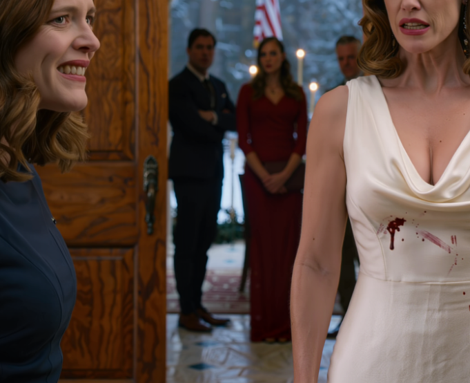 Hamptonsin joulugaalassa viiniä läikkyi vahingossa siskoni mekon päälle, hän läimäytti minua 50 vieraan edessä ja huusi: “25 000 dollarin mekkoni on pilalla!”; isäni jopa heitti oven auki lumeen ja sanoi kylmästi: “Pyydä anteeksi siskoltasi tai häivy täältä.” Lähdin sanomatta sanaakaan… mutta tasan kello 8.00 seuraavana aamuna koko perheeni yhtäkkiä lakkasi olemasta niin rauhallinen – Uutiset