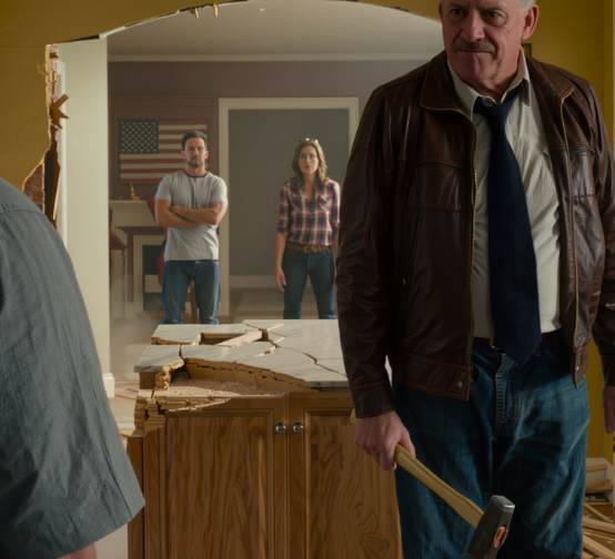 Tulin kotiin aikaisin, koska kokoukseni peruttiin, avasin oven ja näin isäpuoleni rikkovan 90 000 dollarin mittatilaustyönä tehtyä keittiötäni lekalla, samalla kun siskoni työmiehet repivät kaapit irti kuin talo olisi jo kuulunut heille – ja sillä hetkellä kun ryntäsin pysäyttämään tilanteen omaan olohuoneeseeni, kaikki alkoi kääntyä suuntaan, jota kukaan ei enää voinut hallita… – Uutiset