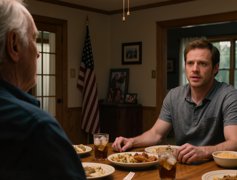 Illallisella poikani sanoi vaimonsa olevan raskaana – ja että he tarvitsisivat isomman talon. Hymyilin, sanoin: “Onnittelut”… ja sitten kysyin: “Ja miksi juuri se on minun ongelmani?” Koko pöytä hiljeni. – Uutiset