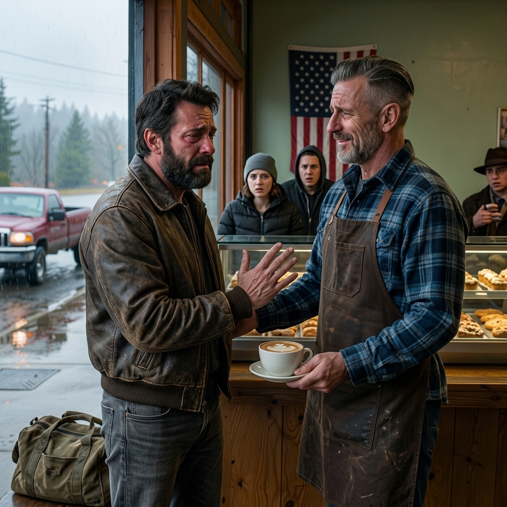 Ik kocht elke ochtend koffie voor een man die in zijn vrachtwagen woonde. Op een dag raakte hij mijn arm aan: “Ga niet naar huis.”