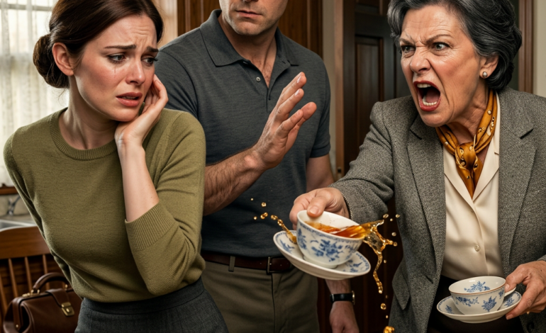 Mijn man heeft me geslagen waar zijn moeder bij was. Niet tijdens een ruzie. Niet in privé…