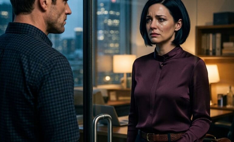 Mijn CEO grijnsde naar me en fluisterde: “Wil je even kijken?” – Ik stond perplex