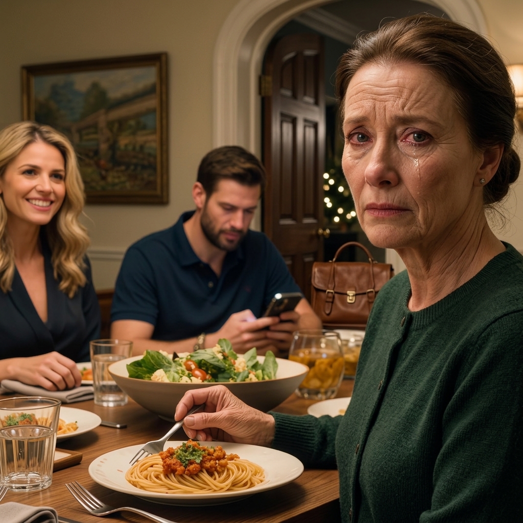 At the family gathering my daughter-in-law served wine to her mother and told me to wash the dishes while everyone was cheerfully talking i quietly left when they realized i wasn’t in the kitchen… and it wasn’t the plates that hurt. It was how easily the room agreed with her, like she’d just asked me to pass the salt.