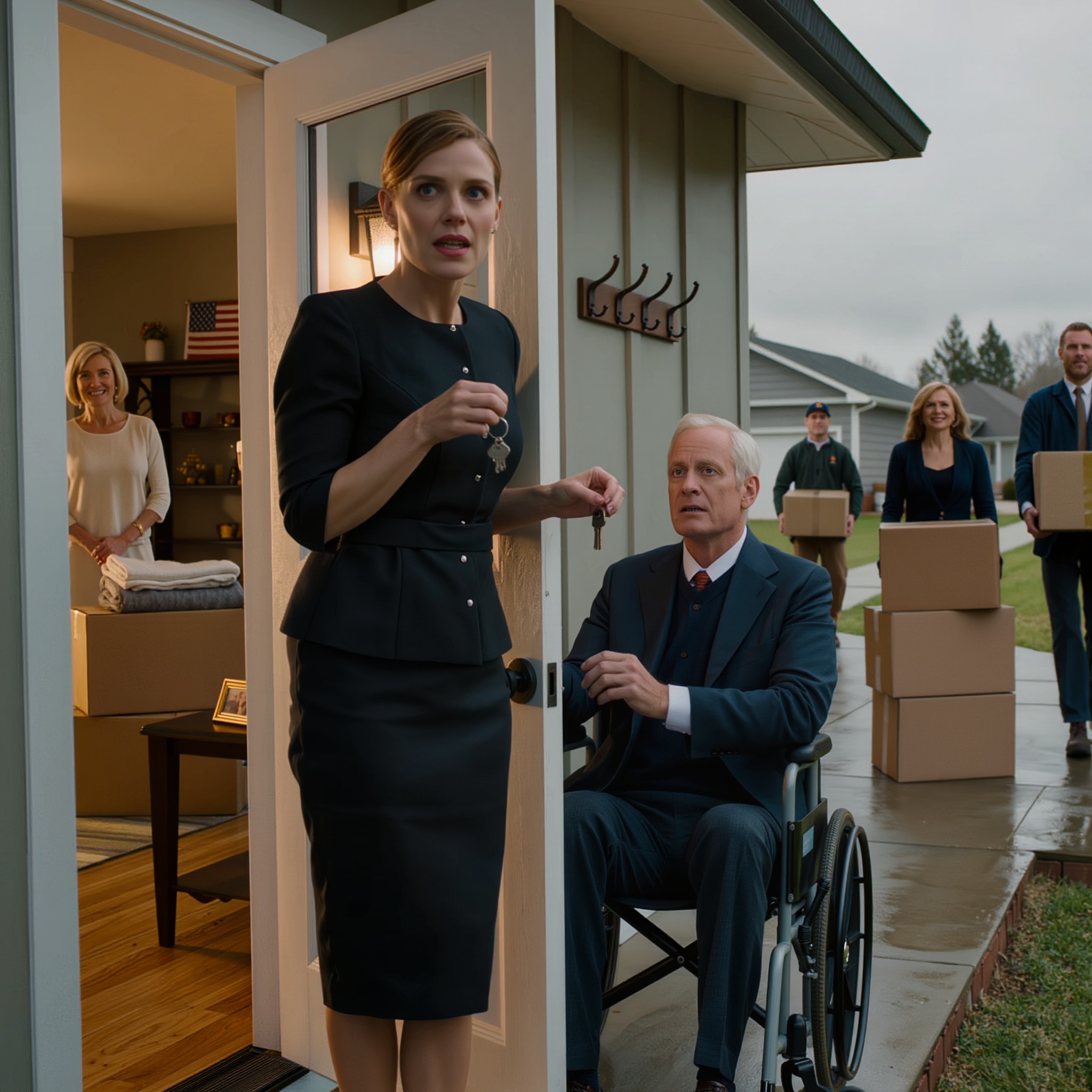 Na de diensttijd van mijn man zag ik mijn schoonouders intrekken. Mijn schoonmoeder zei: “Dit is nu van ons.” Maar…