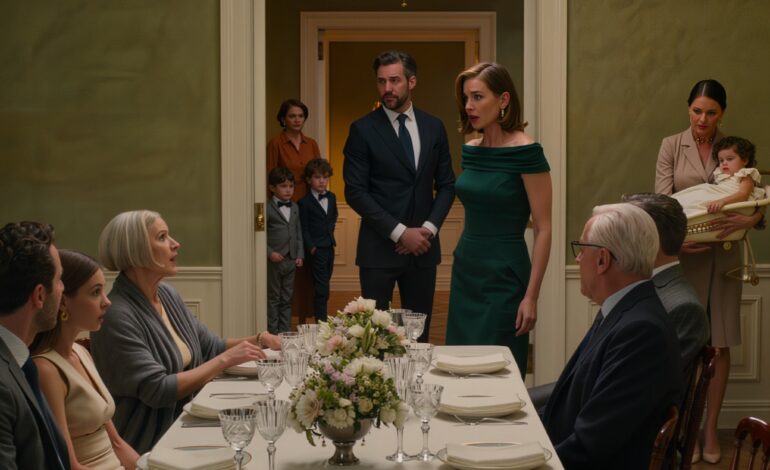 “At 34 And Still Single?” My Sister Announced At Mom’s Birthday Lunch. “You’ll End Up Alone With No Family.” Everyone Fell Quiet. Dad Added, “Such A Shame.” I Just Smiled And Checked My Watch. Then The Restaurant Doors Opened. My Husband — A Respected Surgeon — Walked In With Our Five-Year-Old Twins. Behind Them, A Nanny Carried Our Six-Month-Old. My Sister’s Jaw Dropped When My Husband Spoke…