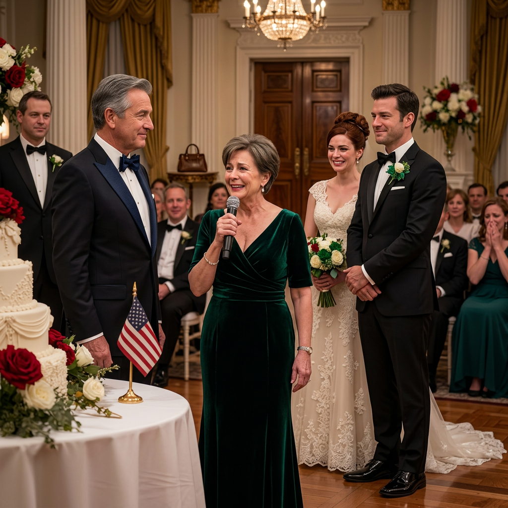 Ik heb mijn dochter alleen opgevoed. Op haar bruiloft zei haar schoonvader respectloze dingen tegen me in het bijzijn van 400 gasten… Totdat ik opstond en zei: ‘Weet je wel wie ik ben?’ Toen verdween de glimlach van zijn gezicht…