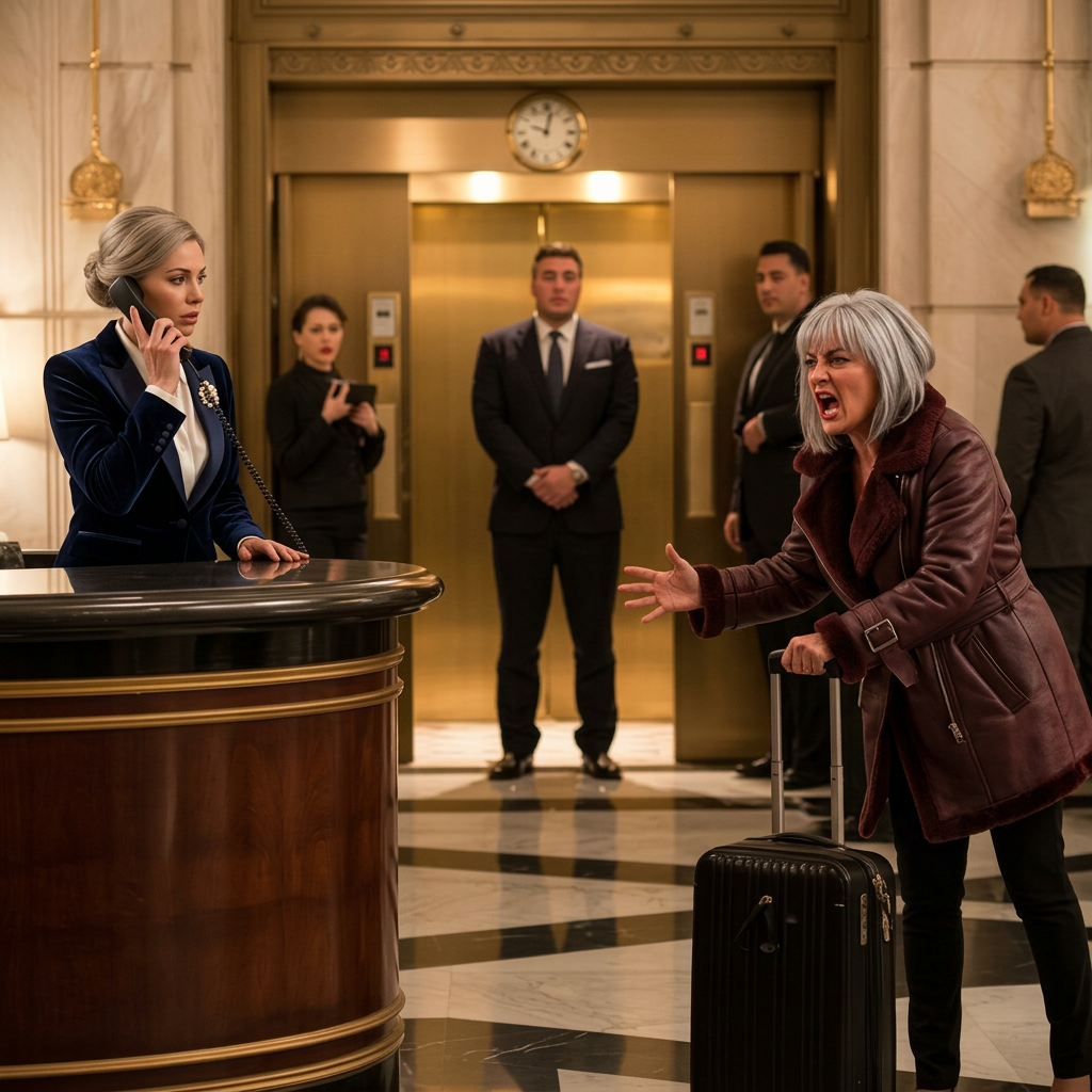 Een gast eiste een presidentiële suite: ‘Mijn verloofde is de eigenaar van dit hotel’, dus ik belde hem: ‘Schat, kom snel!’