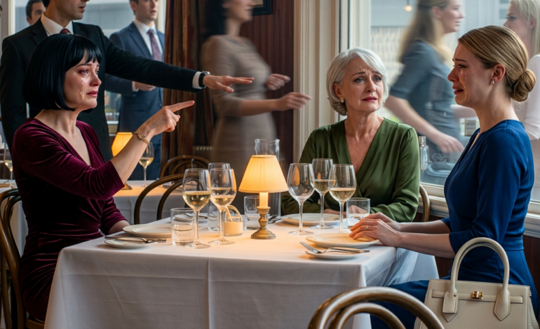 Tijdens het verlovingsdiner van mijn zus stelde mijn moeder me voor aan de familie van de bruidegom: “Dit is onze andere dochter – ze maakt huizen schoon voor de kost.” Mijn vader voegde eraan toe: “We hebben de hoop op haar opgegeven.” De moeder van de bruidegom kantelde haar hoofd, staarde me aan en fluisterde: “Wacht even… jij bent de vrouw die—” Ze stopte. Het werd muisstil aan tafel. Mijn moeders gezicht werd wit.