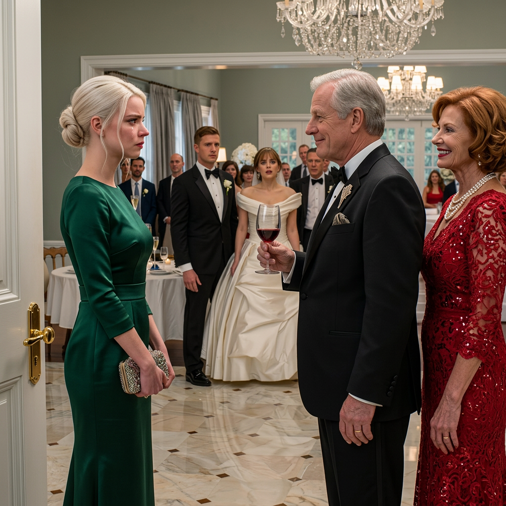 Fifteen Years After My Dad Forced Me Out, I Saw Him At My Sister’s Wedding. Dad Smirked And Said, “If It Weren’t For Kindness, No One Would Have Invited You.” I Took A Sip Of My Wine And Smiled. Then The Bride Took The Mic, Saluted Me, And Said, “To Major General Evelyn…” ENTIRE ROOM TURNED TO ME