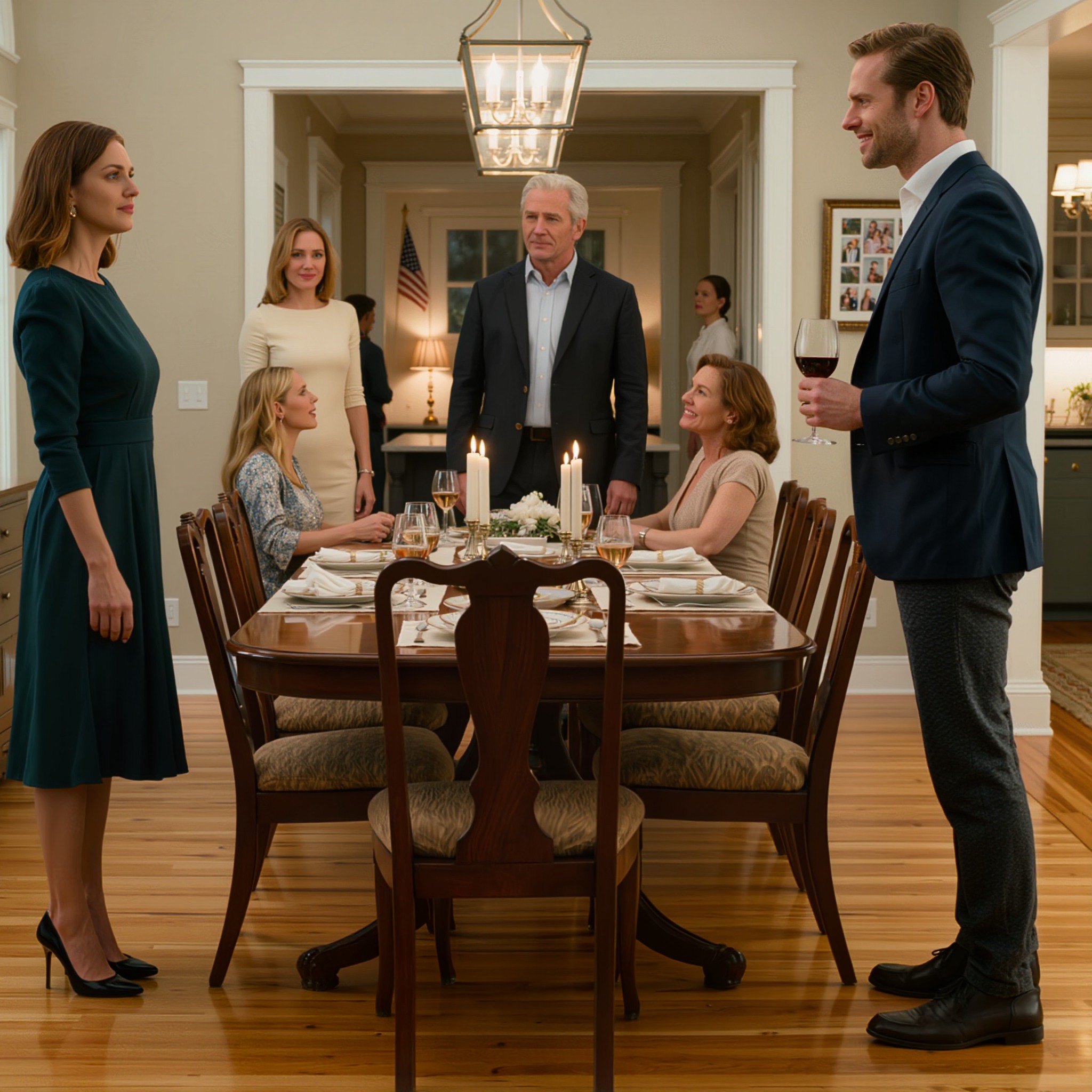 De nieuwe vriend van mijn zus maakte tijdens het eten steeds kleine opmerkingen over mij, en iedereen moest lachen. Mijn vader zei dat ik moest ophouden de avond ongemakkelijk te maken. Dus ik liet het erbij zitten, totdat hij over zijn werk begon. Toen pakte ik mijn telefoon en werd het muisstil aan tafel.