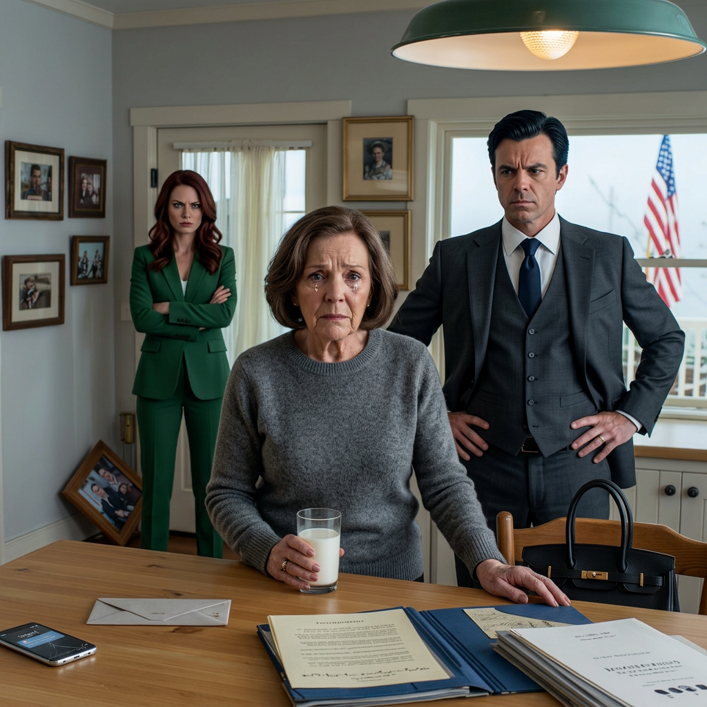 Mijn zoon zei: “Verwacht niet dat ik voor je zal zorgen als je oud bent. Ik heb mijn eigen leven en gezin, en oude vrouwen zijn altijd zo’n last.” Ik zei niets. Ik knikte alleen maar en veranderde stilletjes mijn testament. De volgende ochtend stormde hij mijn huis binnen, en wat moest gebeuren, gebeurde eindelijk.