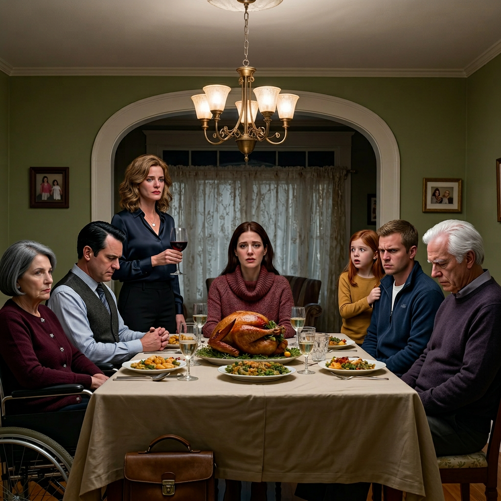 Tijdens Thanksgiving hief mijn moeder haar glas, keek me recht aan en zei: ‘Als je iets van je leven had gemaakt, hoefde ik je nu niet aan iedereen uit te leggen.’ Ze dacht dat ze haar dochter, die ze zeven jaar lang een schande had genoemd, vernederde. Ze had geen idee dat een verborgen e-mail, een trillende telefoon en een waarheid die ze had weggestopt, al vanuit die kamer op haar afkwamen.