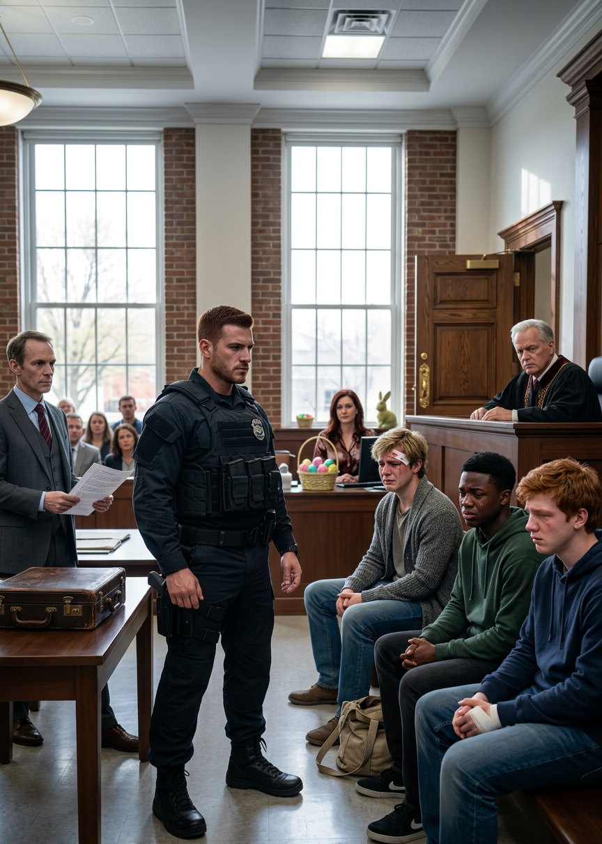 Ik was vijftien jaar lang scherpschutter bij de mariniers. Mijn zoon werd door vijf eindexamenleerlingen een toiletruimte ingesleurd en gebrandmerkt met een verhitte riemgesp. De directeur noemde het “een ontgroeningstraditie”. Ik zei: “Mijn zoon heeft een derdegraads brandwond.” Hij zei: “Hun ouders zitten in het schoolbestuur. Ik kan er niets aan doen.” Ik zei: “Die van mij niet.” Binnen tien dagen lagen alle vijf eindexamenleerlingen in het ziekenhuis. Hun rijke vaders probeerden me aan te klagen. De rechter las mijn dossier en zei: “Weet u zeker dat u wilt doorgaan?”