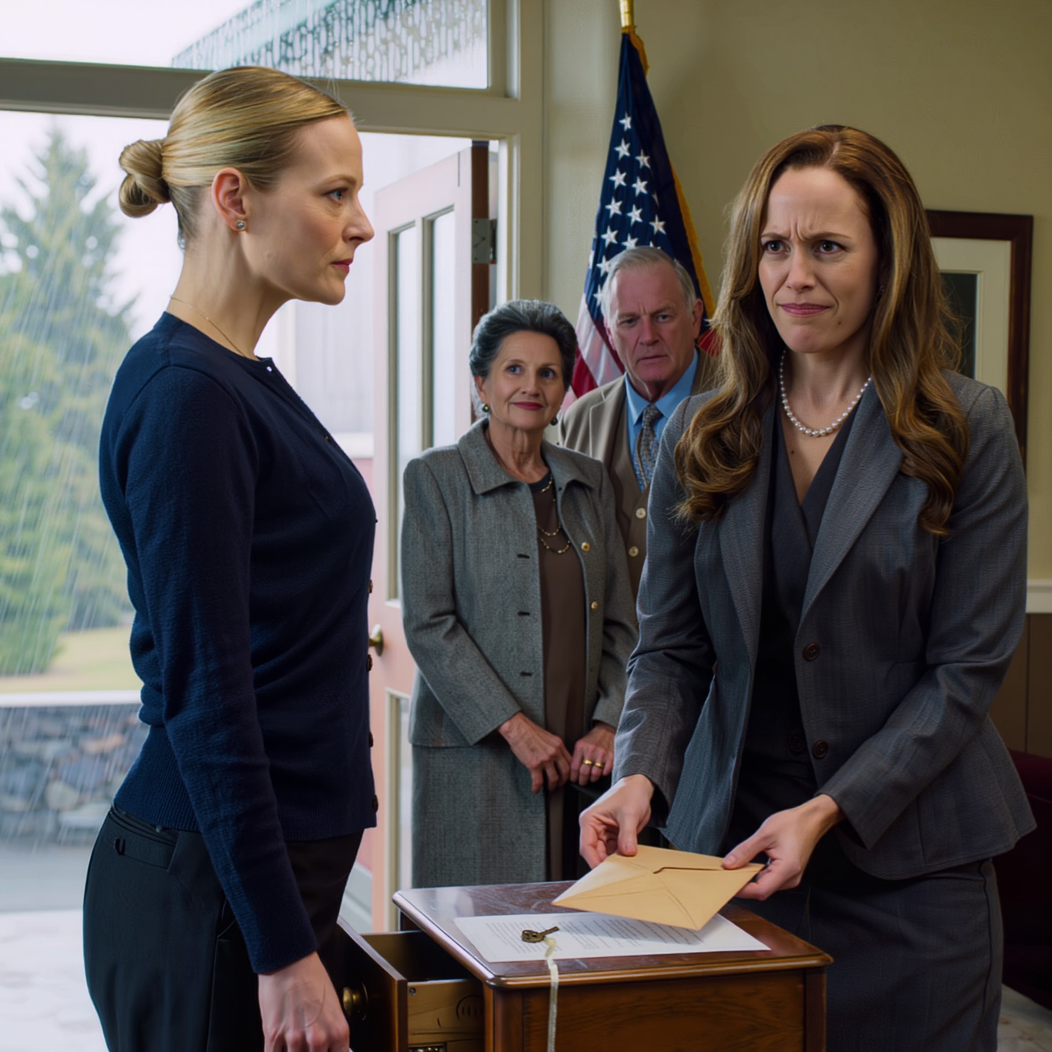 Toen mijn zus mijn huur verdrievoudigde en glimlachte terwijl onze ouders het ‘eerlijk’ noemden, wist ze niet dat ik het hele gebouw al drie jaar in stilte bezat… Of dat oma me het dossier had nagelaten met de titel: Voor Claire