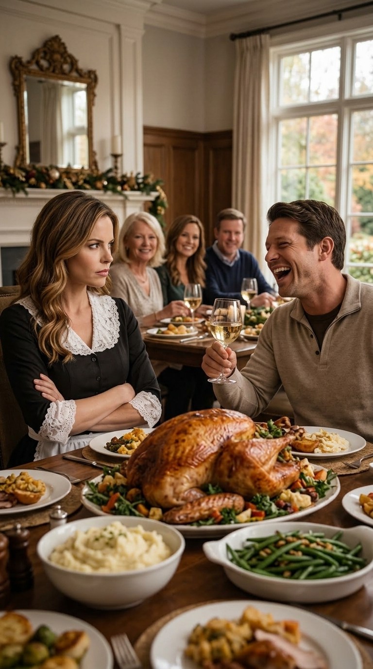 Een momentje… – ‘Mijn ex-vrouw was advocaat… mijn nieuwe vrouw is dienstmeisje,’ grapte