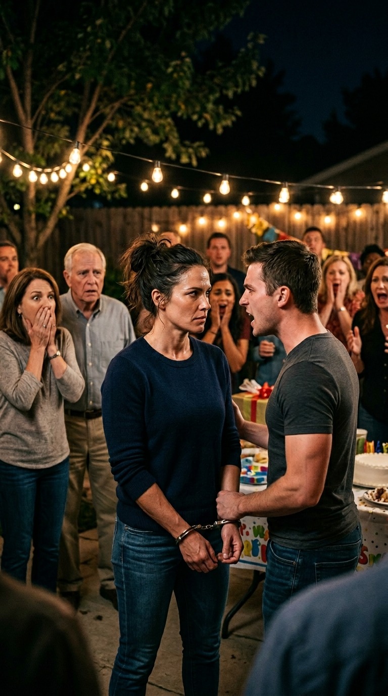 Een momentje… – Op het feestje van mijn broer deed hij handboeien om