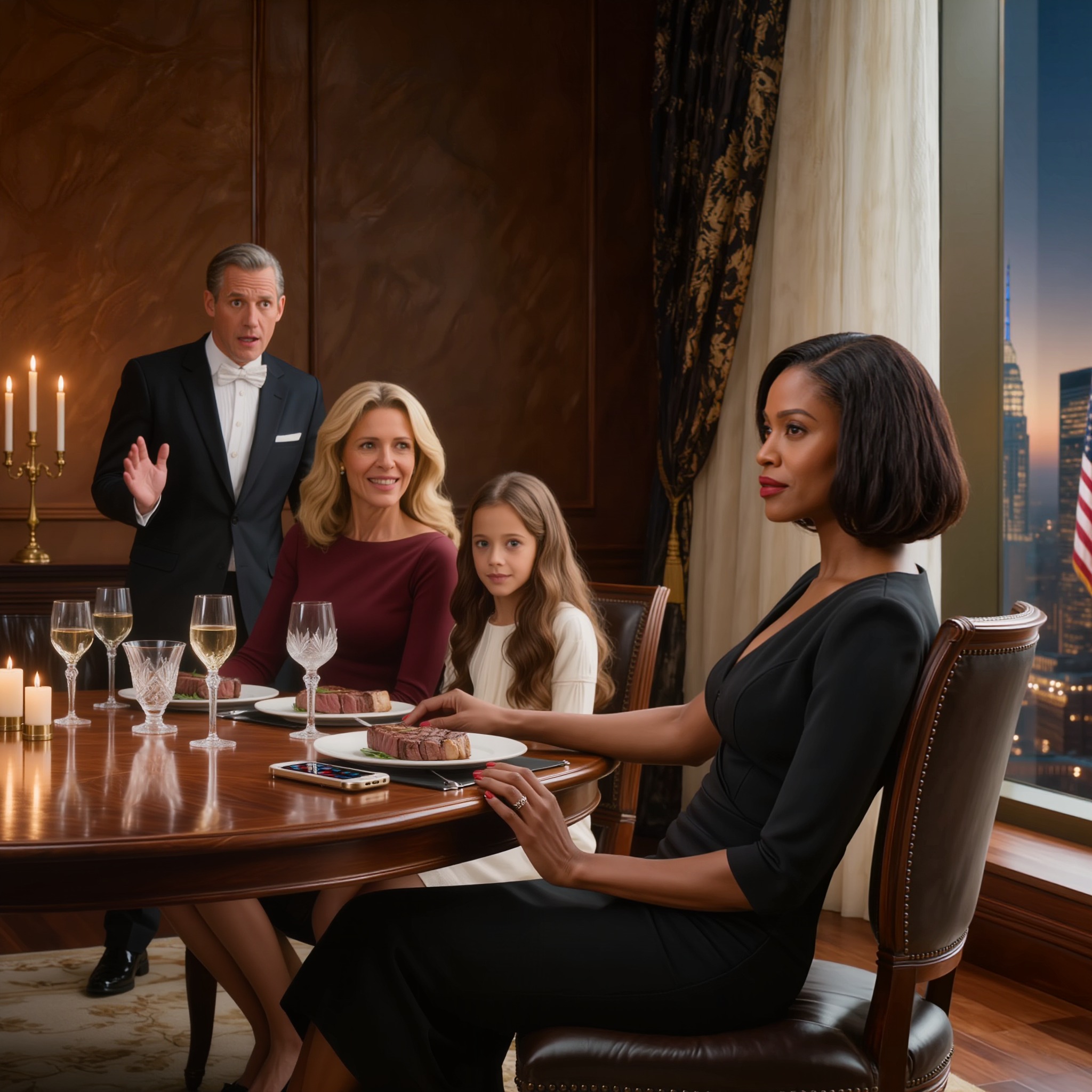 Tijdens een familiediner van 300 dollar werd ik bespot en uitgemaakt voor een verbitterde bureaucrate, zonder te beseffen dat ik de vrouw was achter het bedrijf dat de promotie van mijn stiefmoeder mogelijk had gemaakt, degene die dit gezin jarenlang in stilte had gesteund, en de enige aan tafel die machtig genoeg was om van hun keurige feestje een onvergetelijke avond te maken.