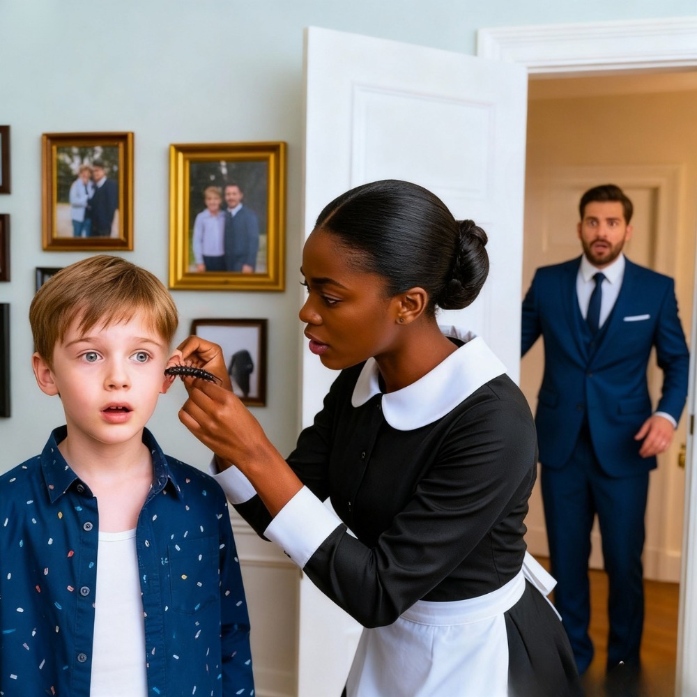 De zoon van de miljardair werd doof geboren, totdat de huishoudster iets tevoorschijn haalde dat hem een schok gaf.