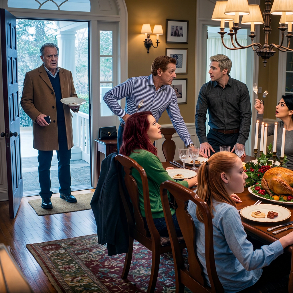 Ze bedankten hem voor het redden van hun leven en zeiden vervolgens dat hij van zijn eigen stoel aan zijn eigen kersttafel moest opstaan – zonder te beseffen dat de oude man die ze als een last beschouwden, iedereen eraan zou herinneren in wiens huis ze zich eigenlijk bevonden.
