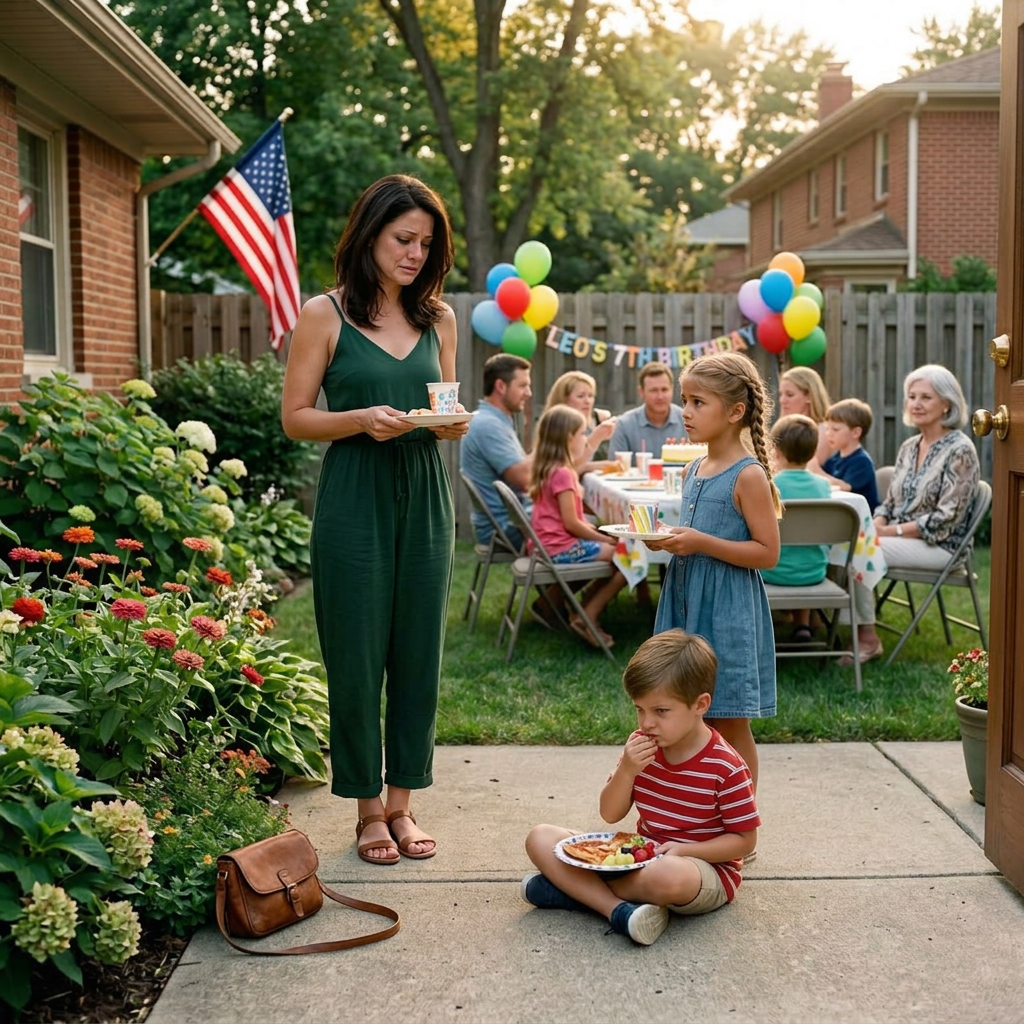 My son had to sit on the floor to eat at a family party while everyone around him had a seat, and my mother-in-law smiled as if it were completely normal. I didn’t argue, raise my voice, or give them the scene they were waiting for. I just took my children and left, because for the first time, I was ready to let them see for themselves what family life would look like without me working so hard to keep everything peaceful.